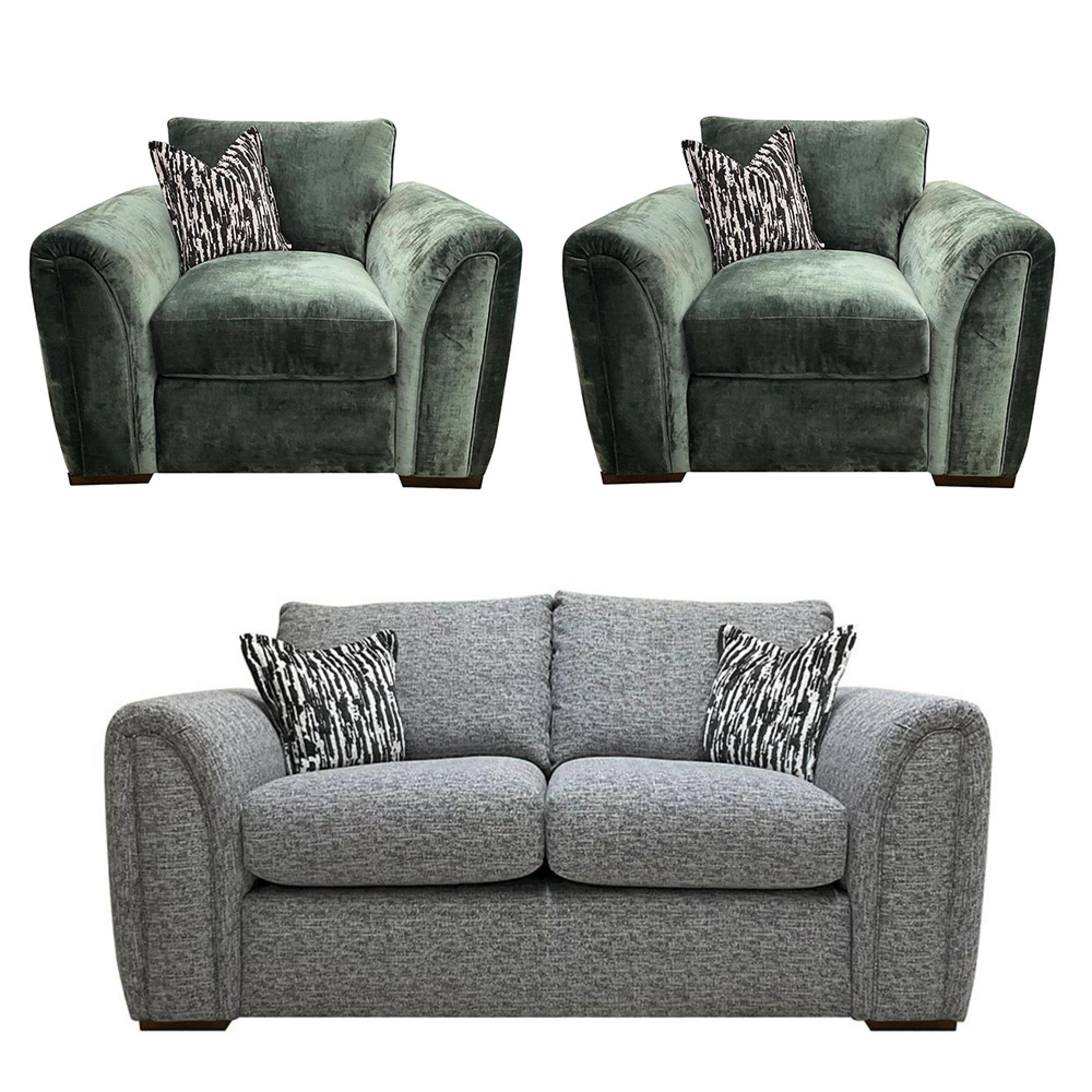 Buoyant Utopia Fabric Sofa Set - 2+1+1 Seater - Variation Available