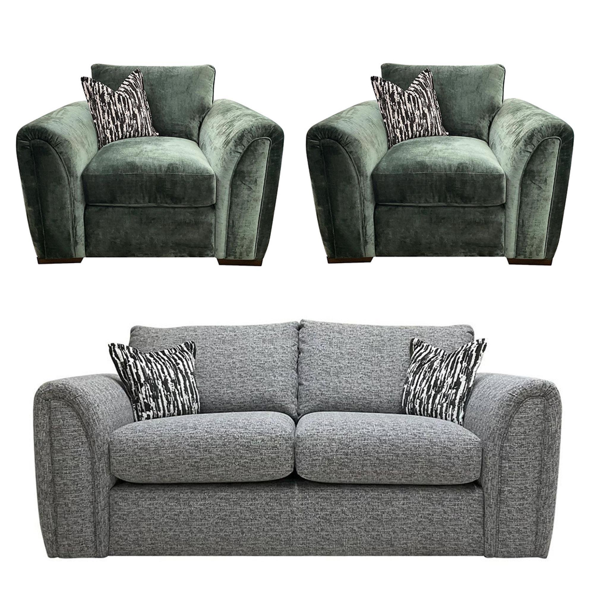 Buoyant Utopia Fabric Sofa Set - 3+1+1 Seater - Variation Available