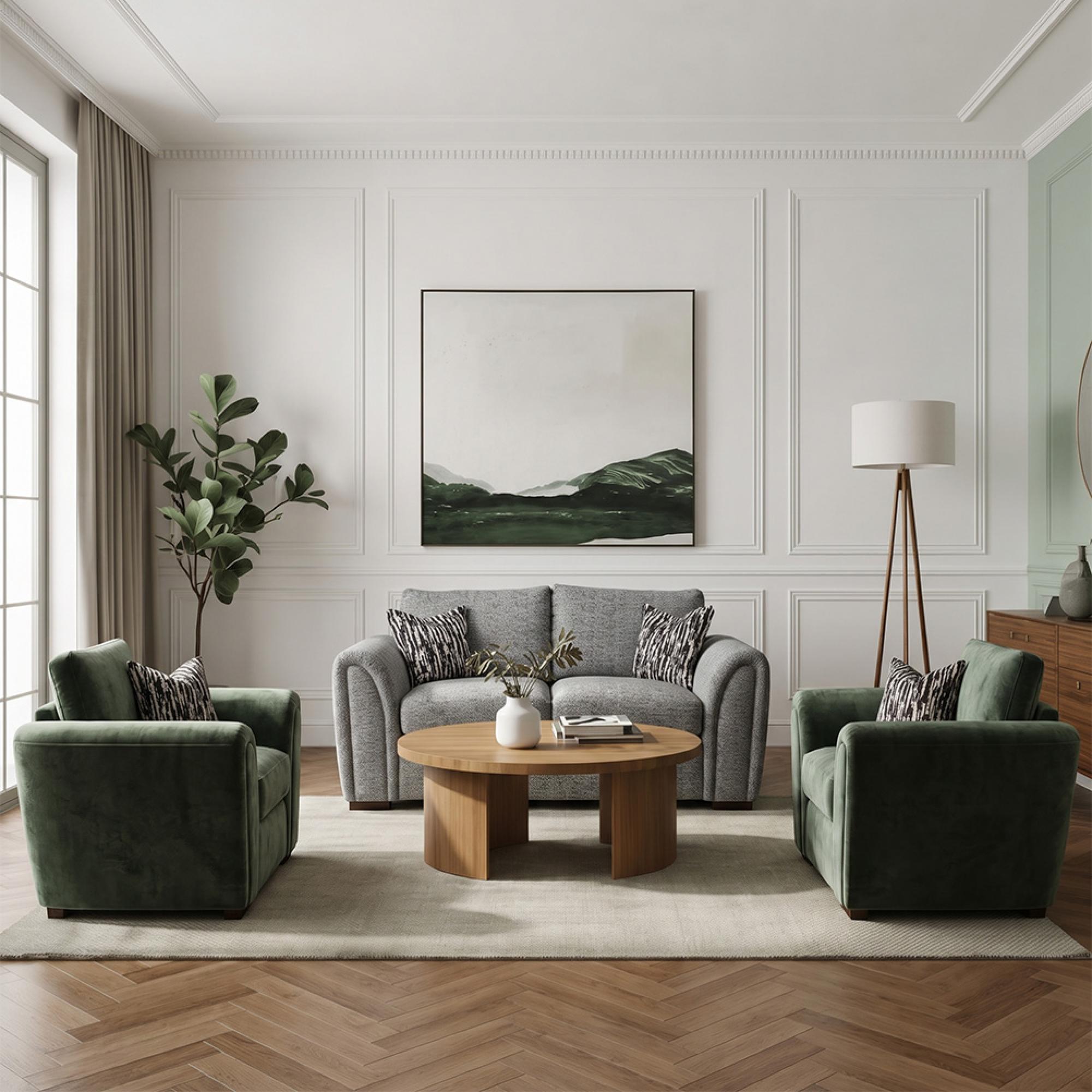 Buoyant Utopia Fabric Sofa Set - 2+1+1 Seater - Variation Available