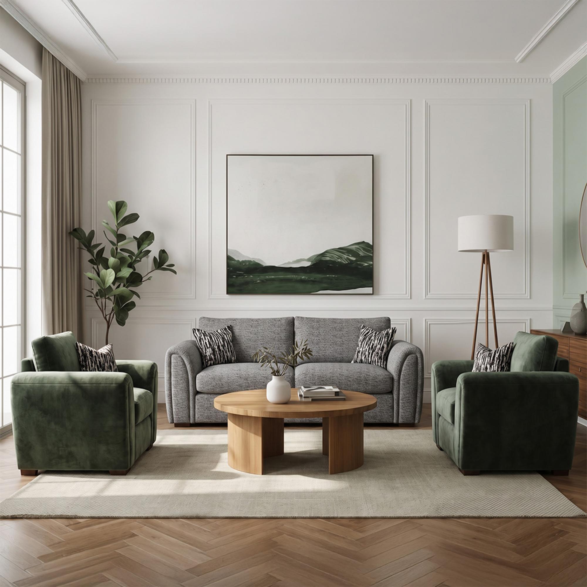 Buoyant Utopia Fabric Sofa Set - 3+1+1 Seater - Variation Available