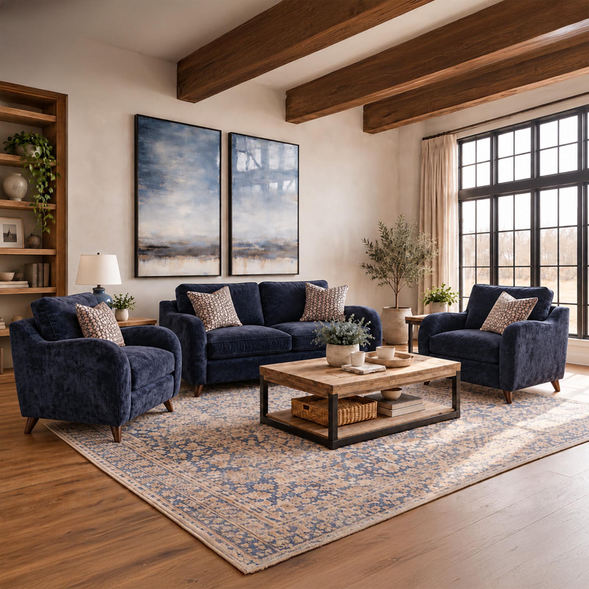 Buoyant Varley Fabric Sofa Set - 2+1+1 Seater - Variation Available