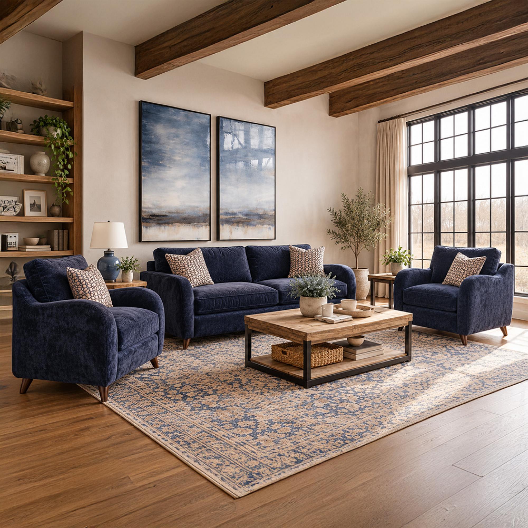 Buoyant Varley Fabric Sofa Set - 3+1+1 Seater - Variation Available
