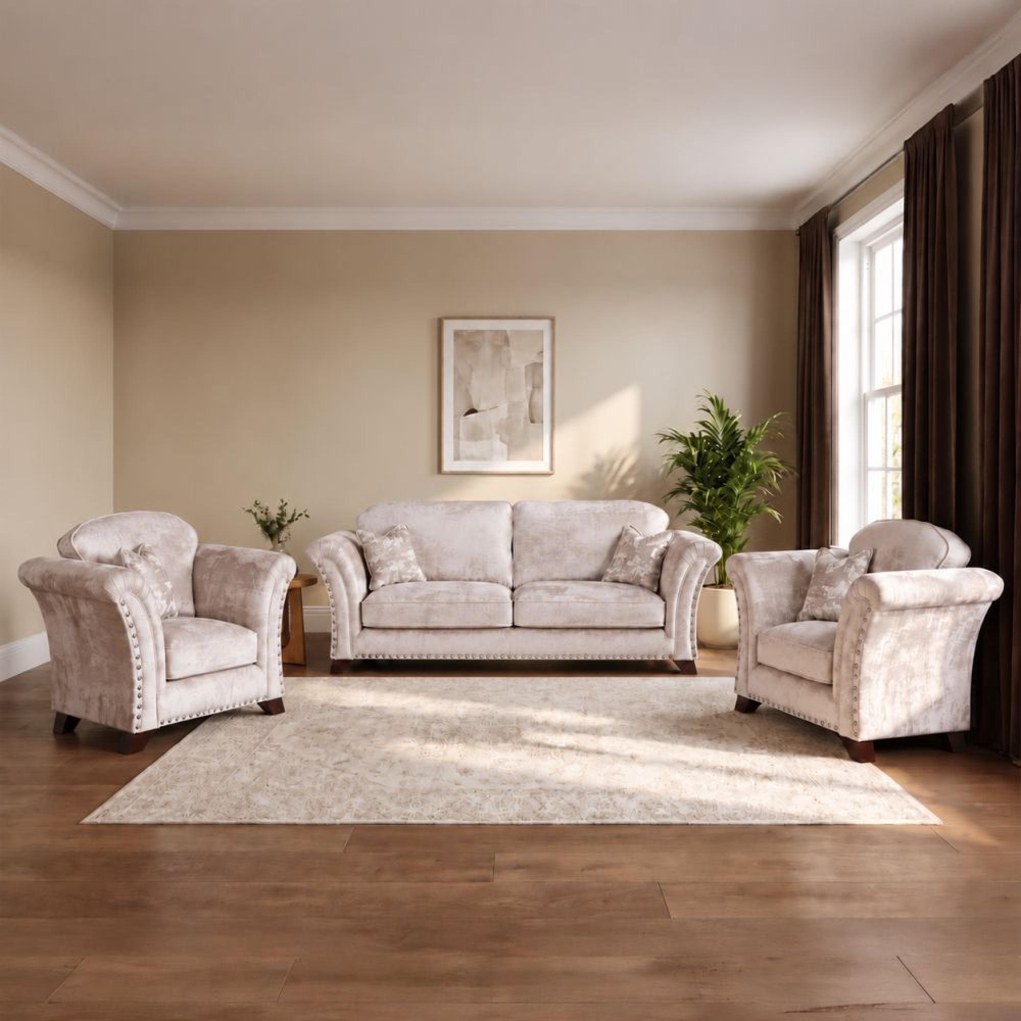 Buoyant Vesper Fabric Sofa Set - 3+1+1 Seater - Variation Available