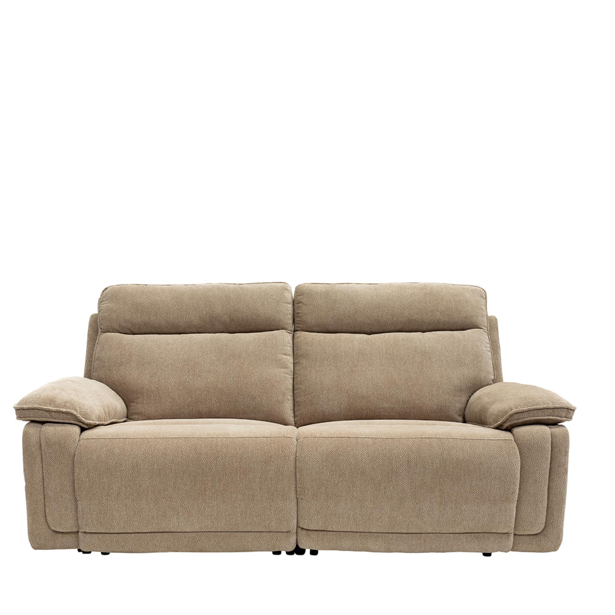 Cadenza Sofa - 3 Seater - Electric Recliner - Camel Fabric