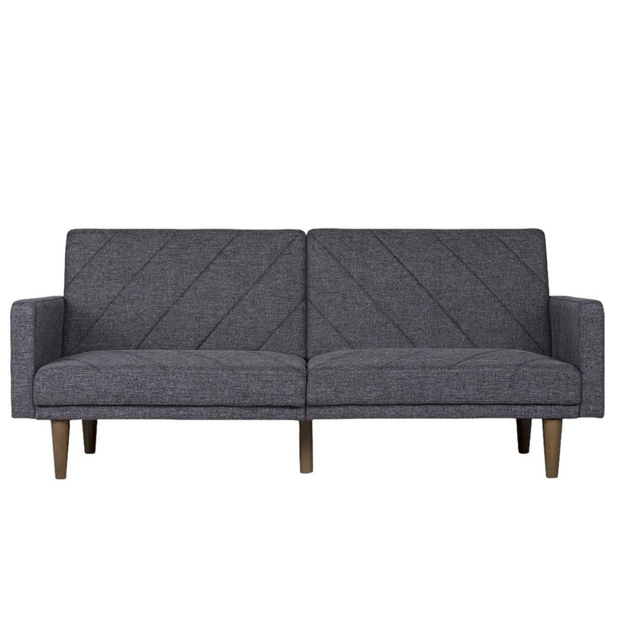 Clearance - Paso 2 Seater Sofa Bed - Dark Grey Linen Fabric - 2110429UK - FSS16466