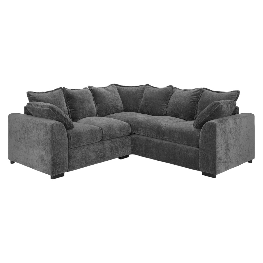Colbee Large Corner Sofa - Grey Fabric