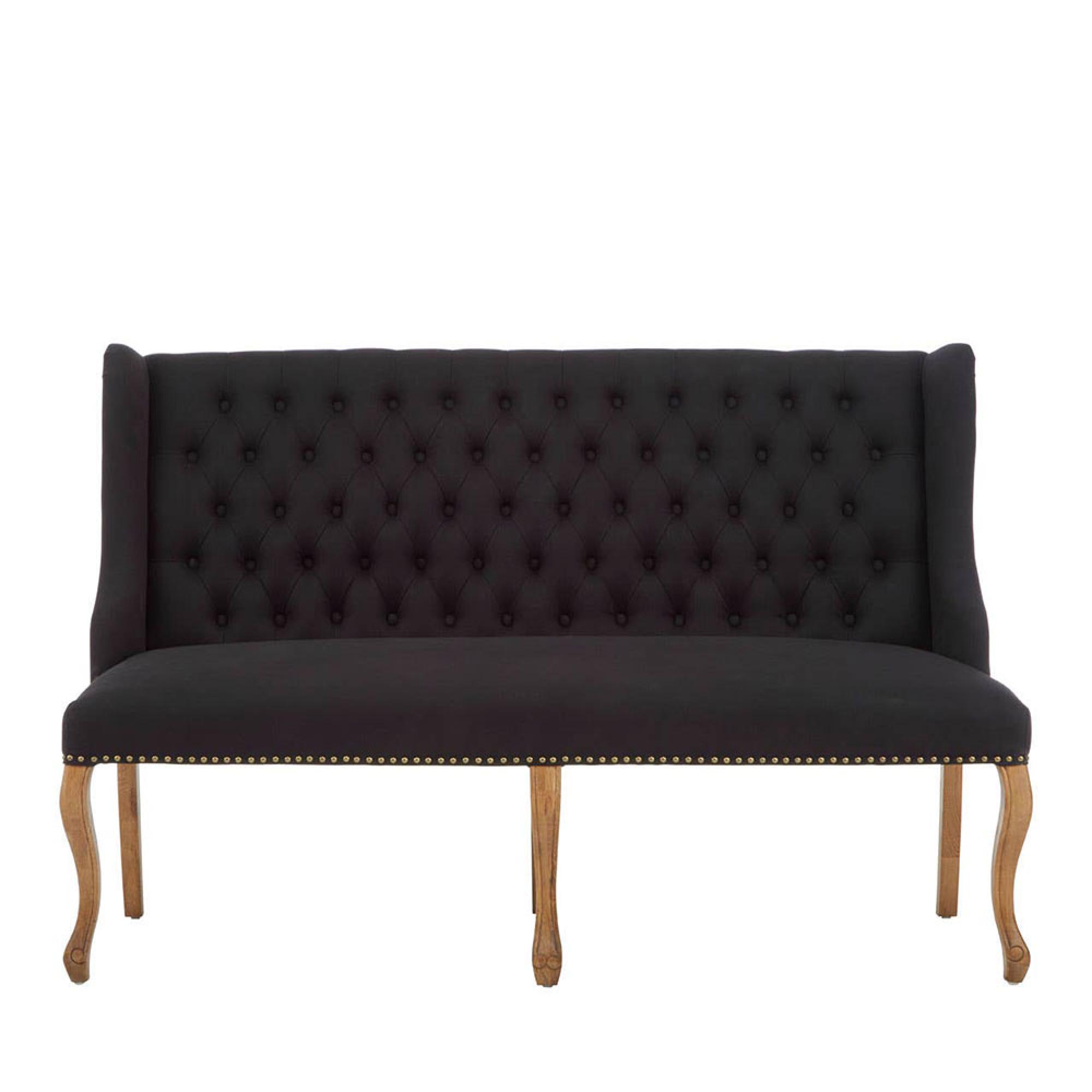 Harrison Sofa - 2 Seater - Black Fabric