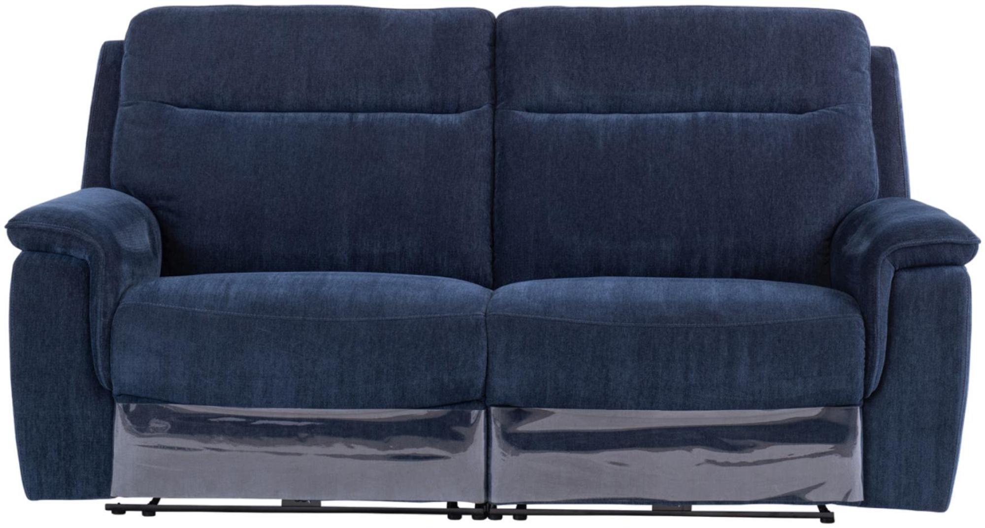 Havana Sofa - 3 Seater - Electric Recliner - Blue Fabric