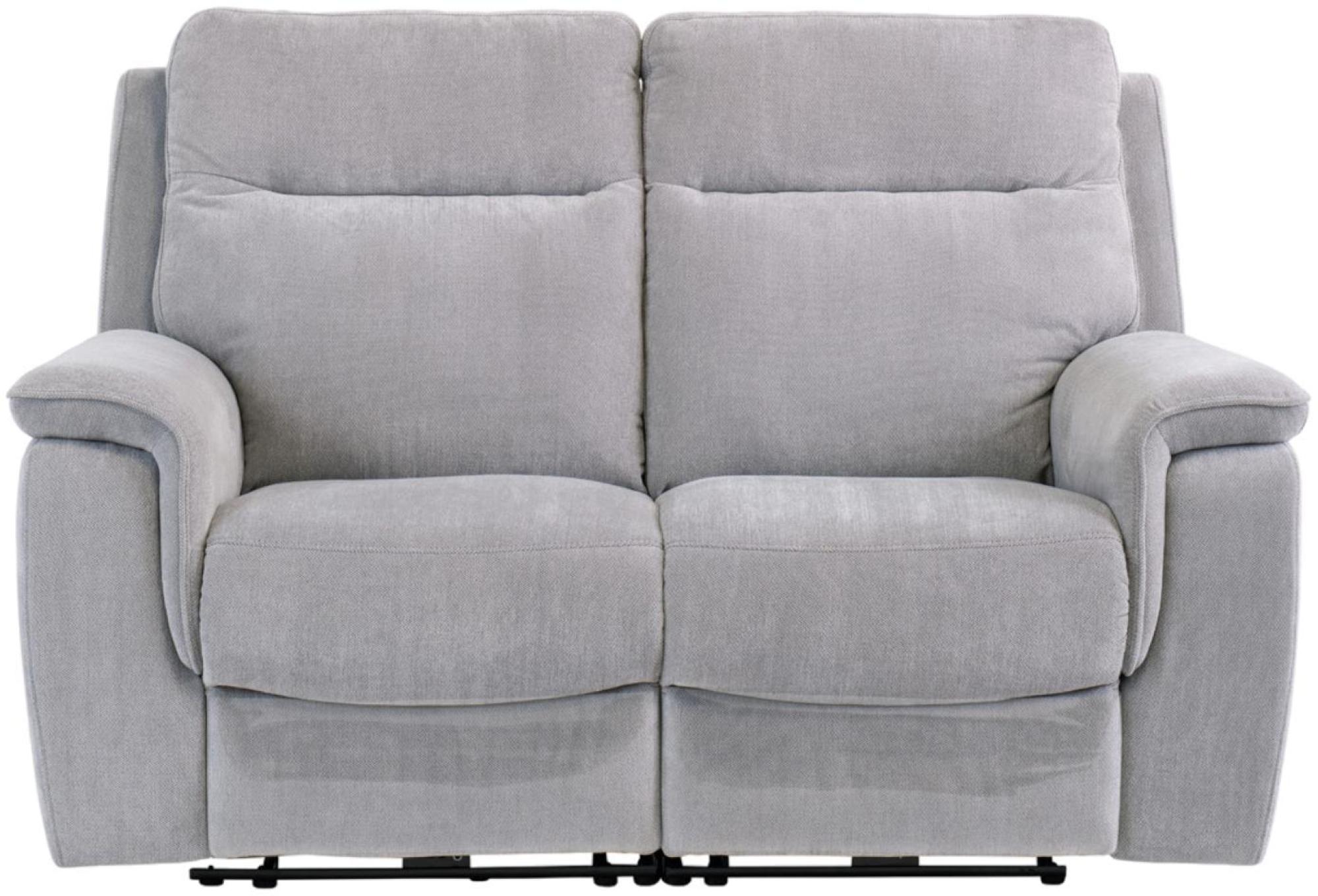 Havana Sofa - 2 Seater - Electric Recliner - Silver Grey Fabric