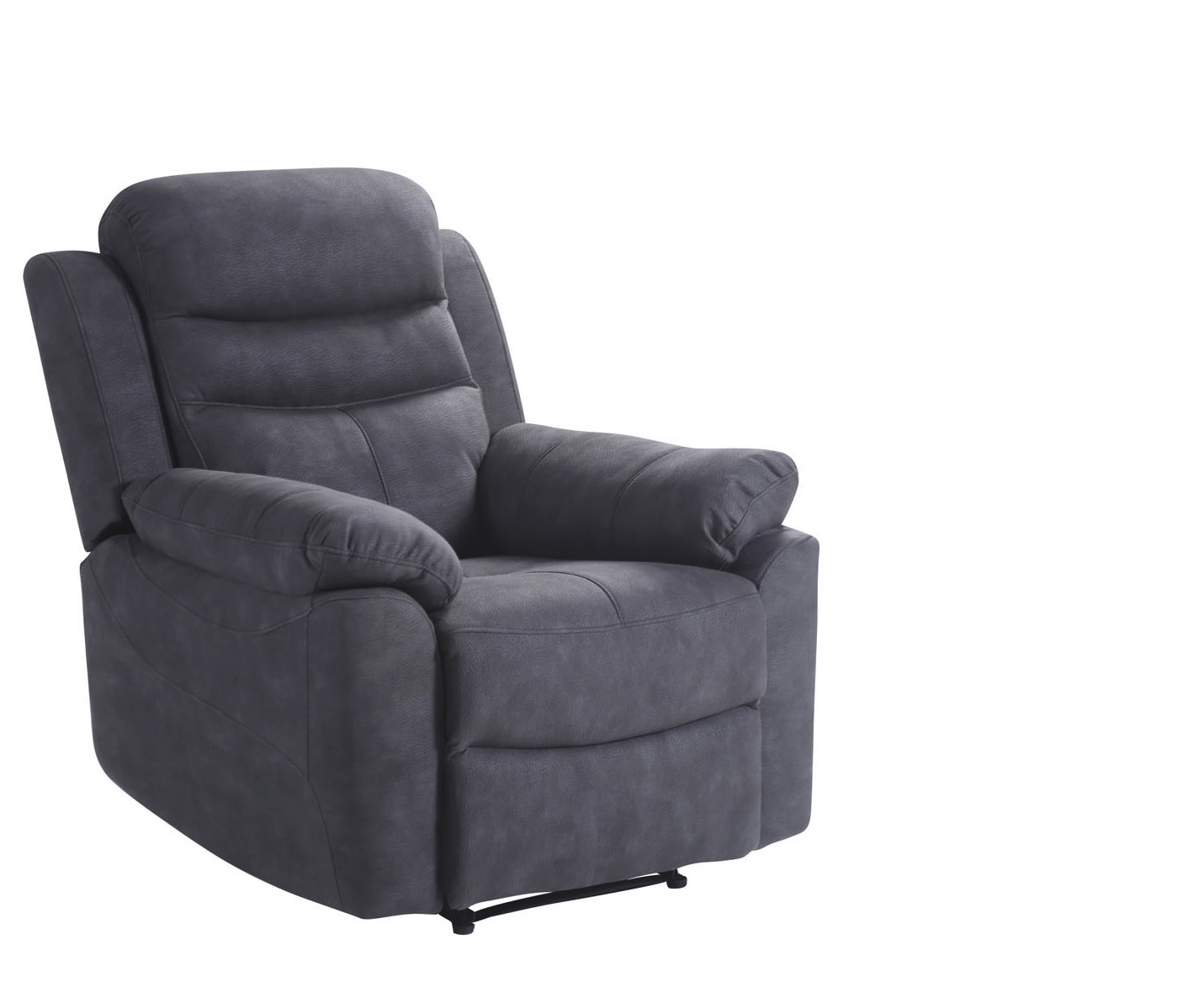Hooven Recliner Armchair - Charcoal Fabric