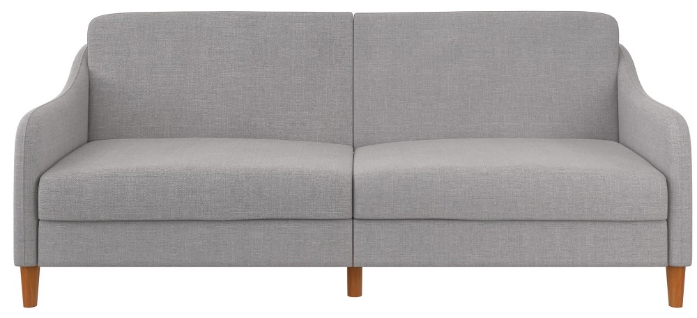 Jasper Sprung Sofa Bed - 2 Seater - Light Grey Linen Fabric - 2148829UK