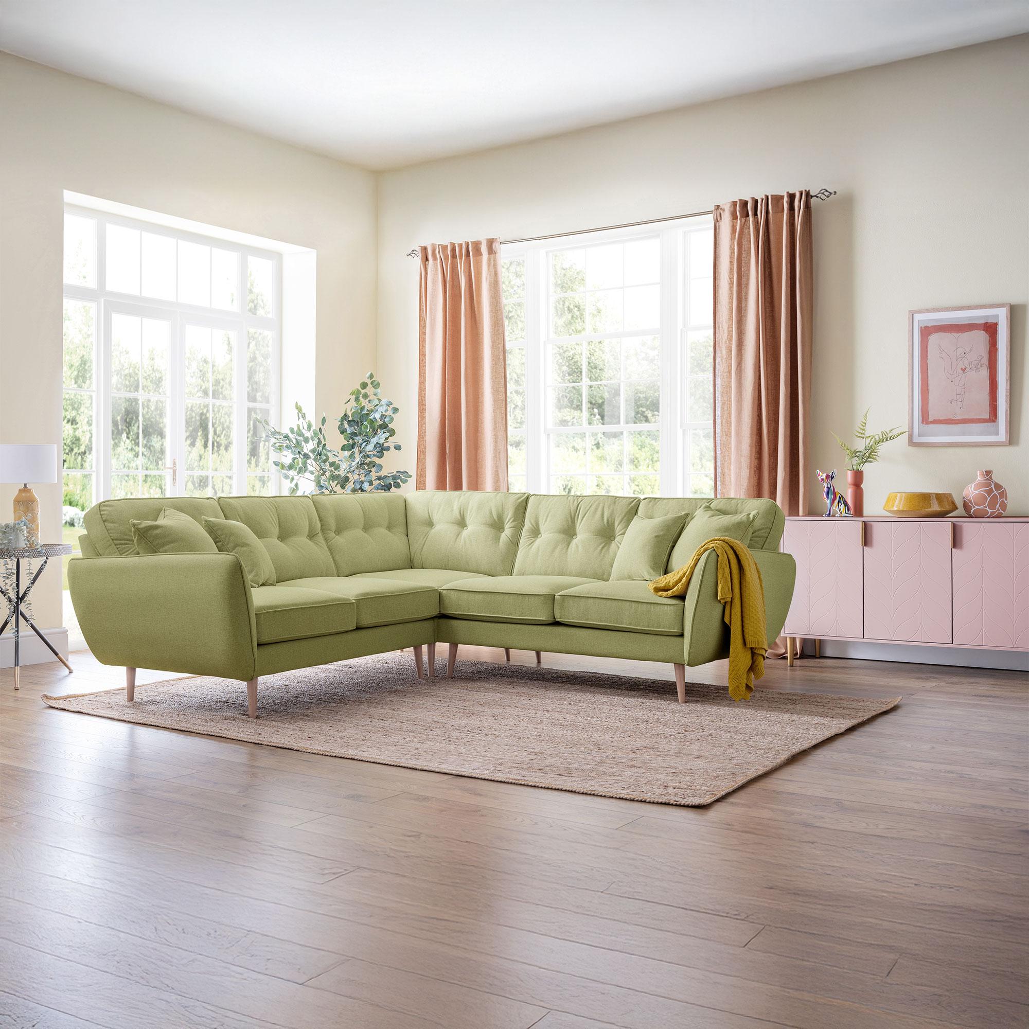 Kendal Corner Sofa - 2 Corner 2 - Lichen Fabric