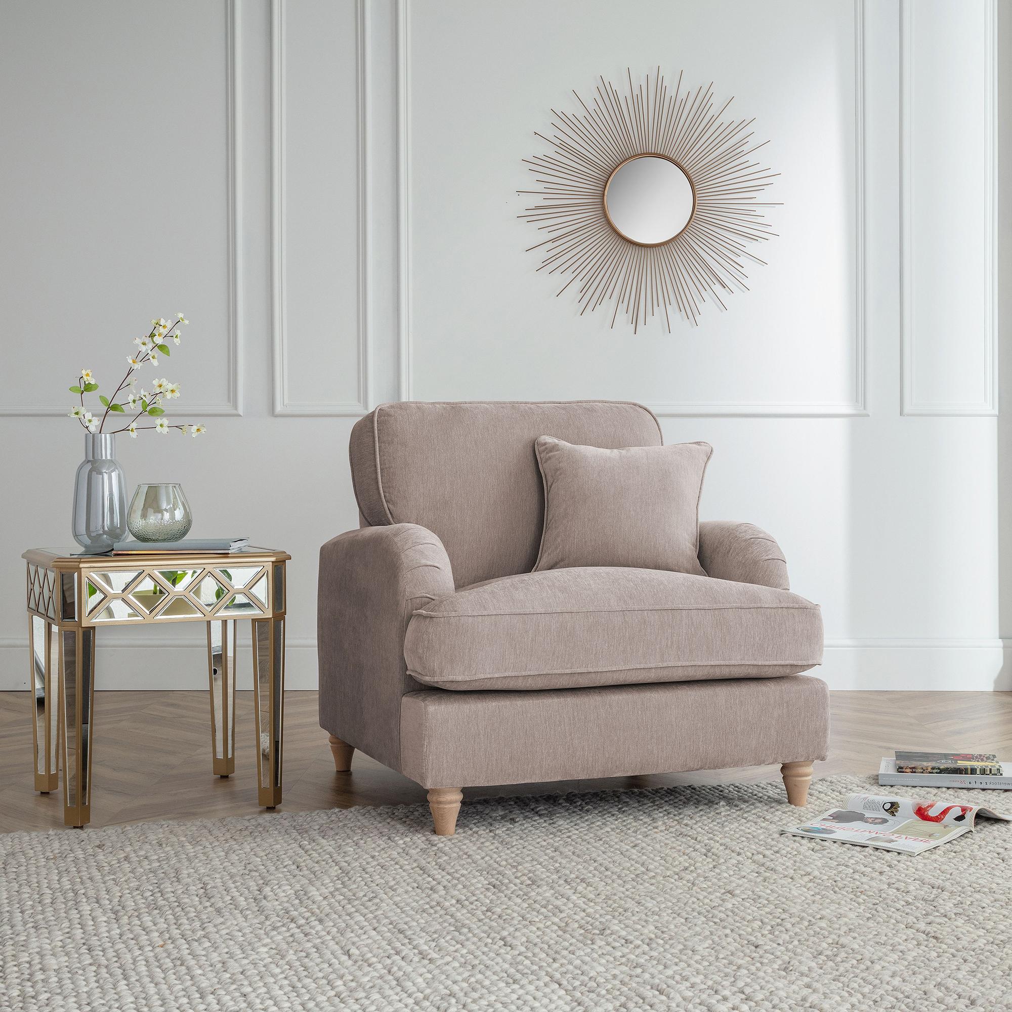 Manhattan Armchair - Putty Fabric