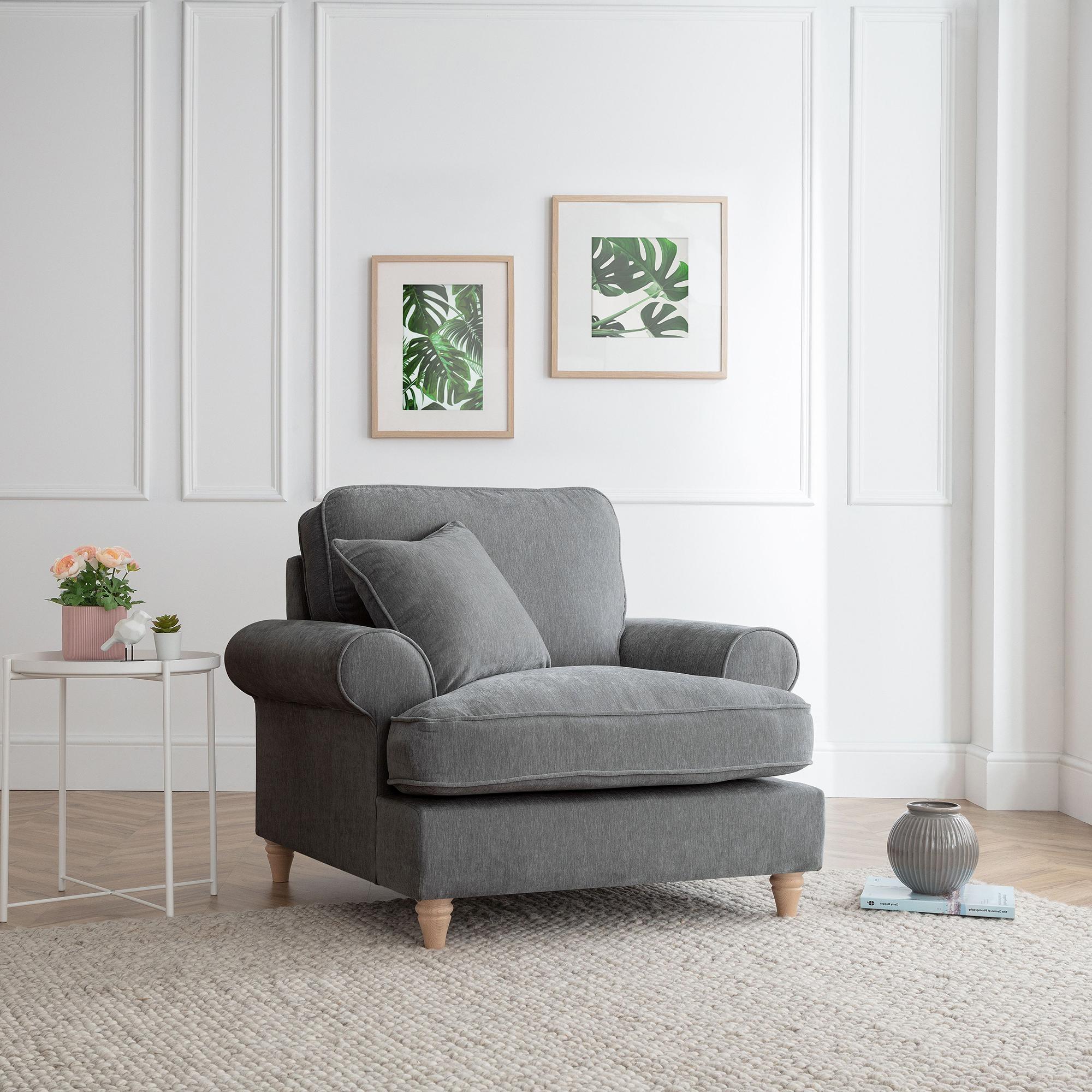 Marigot Armchair - Charcoal Fabric