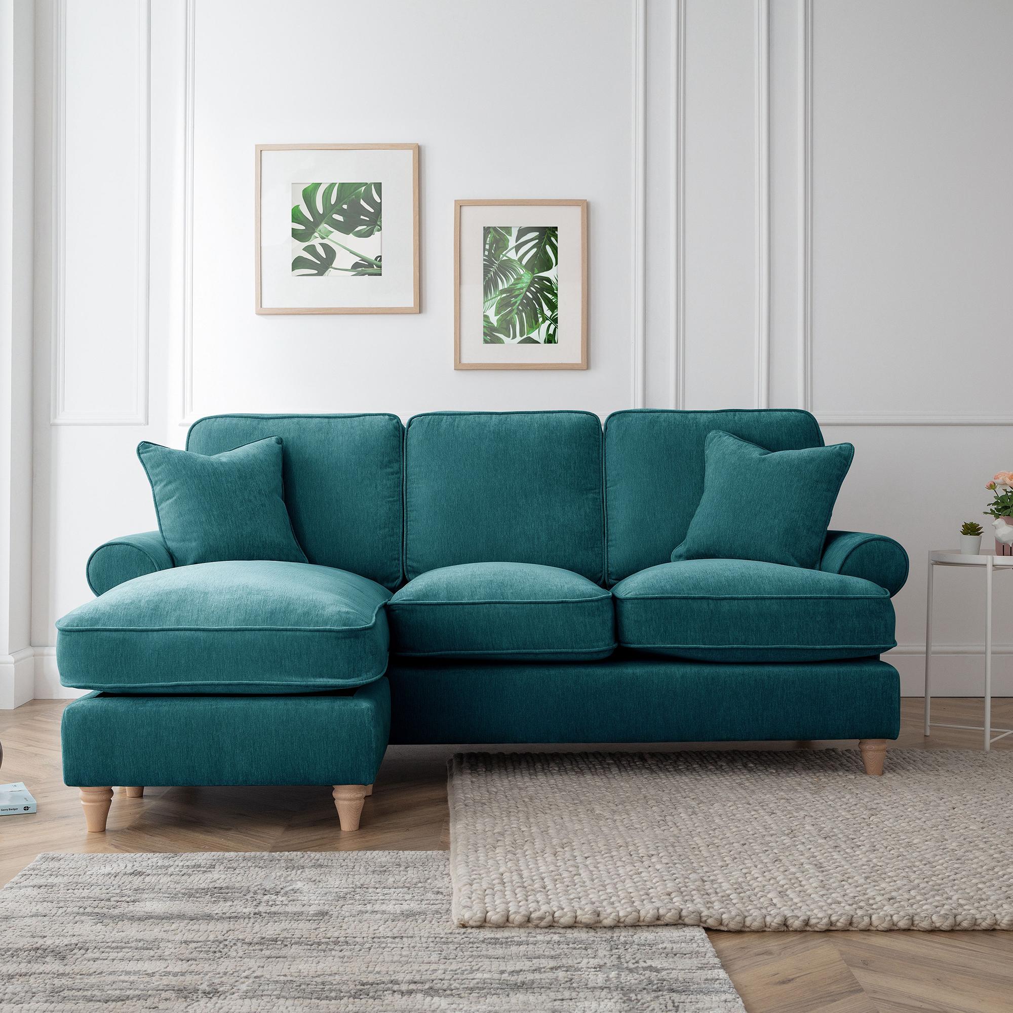 Marigot Corner Sofa - Chaise - LHF - Emerald Fabric