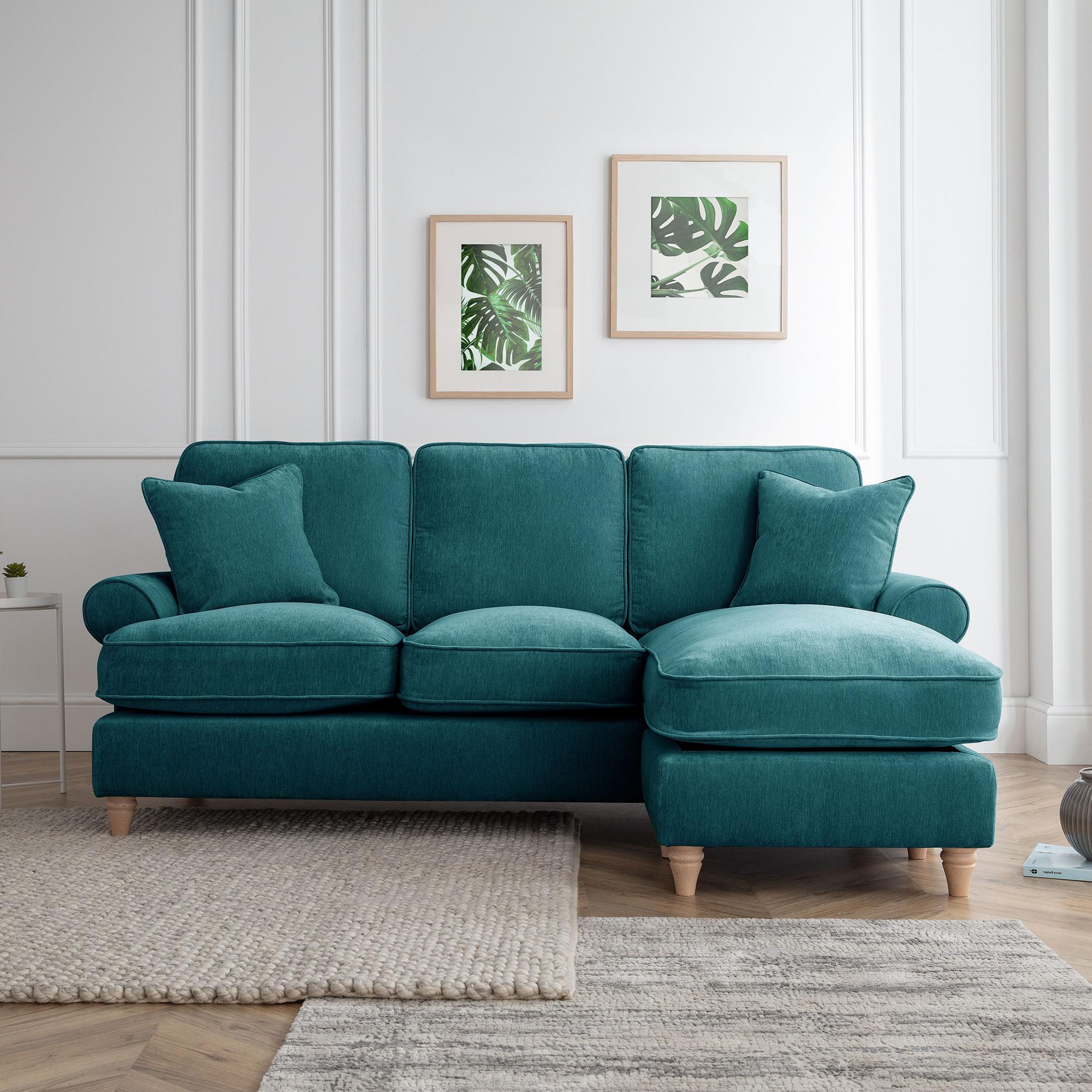 Marigot Corner Sofa - Chaise - RHF - Emerald Fabric