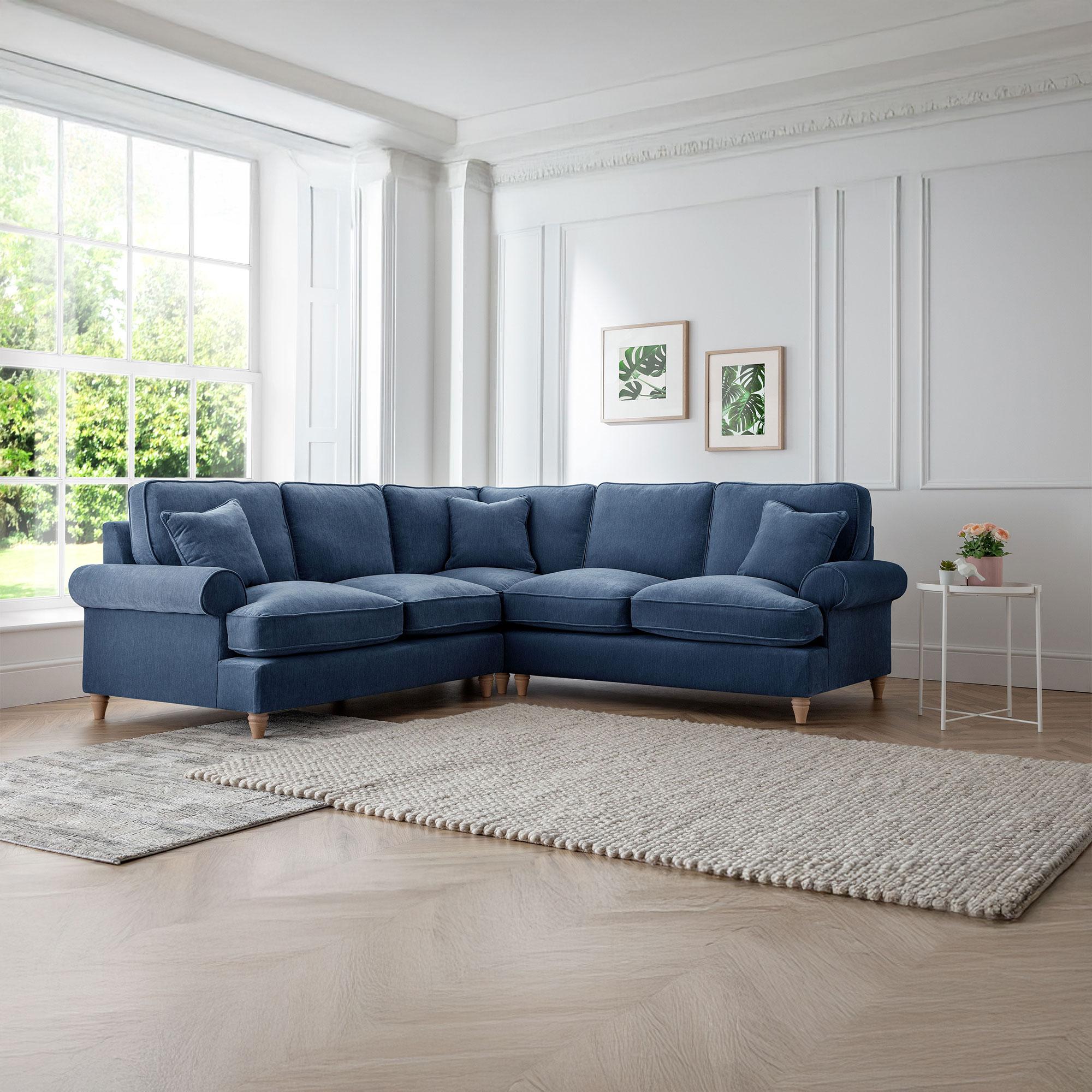 Marigot Corner Sofa - 2 Corner 2 - Navy Fabric