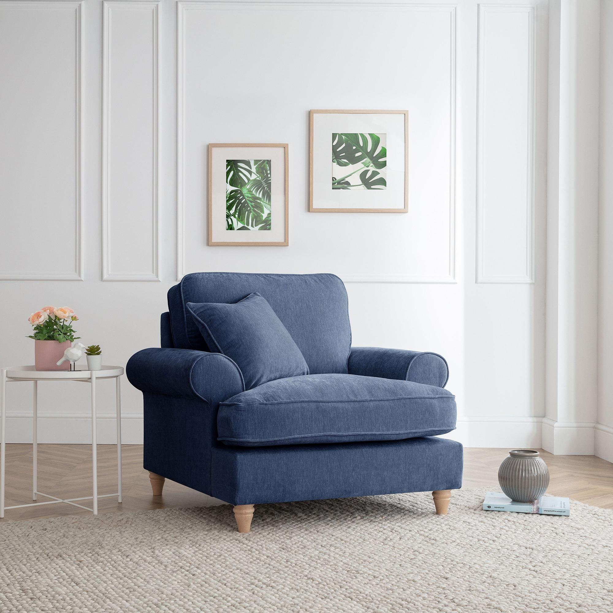 Marigot Armchair - Navy Fabric