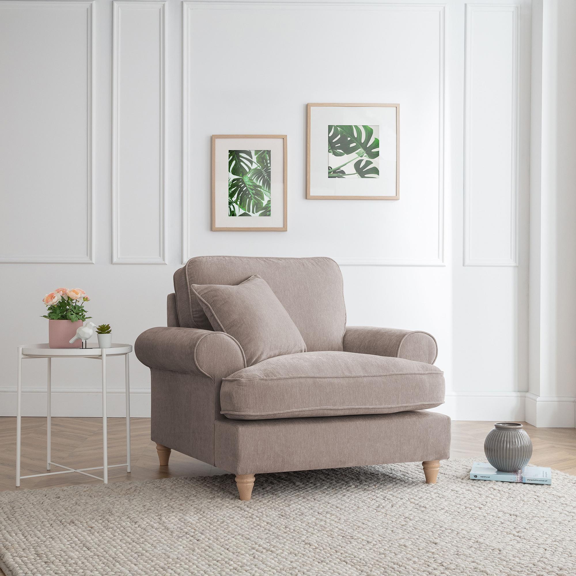 Marigot Armchair - Putty Fabric