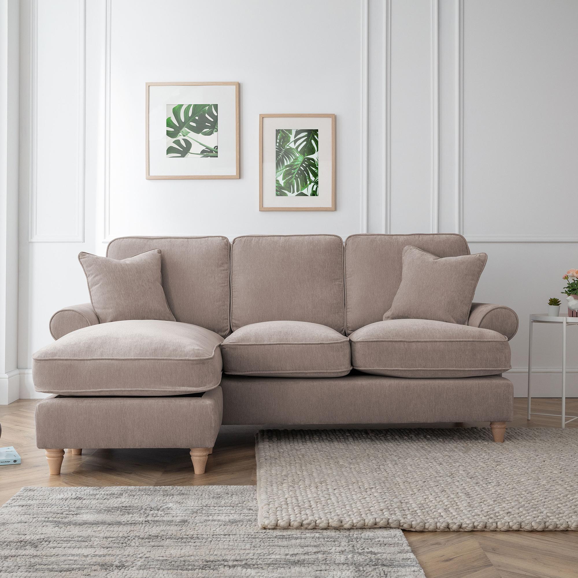 Marigot Corner Sofa - Chaise - LHF - Putty Fabric