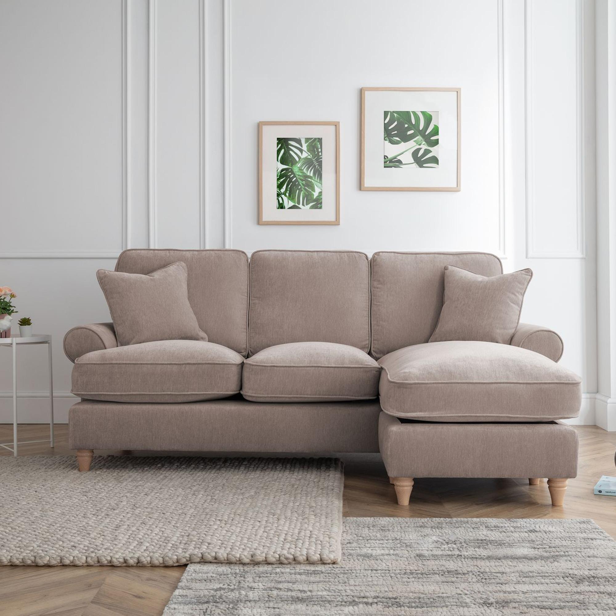 Marigot Corner Sofa - Chaise - RHF - Putty Fabric