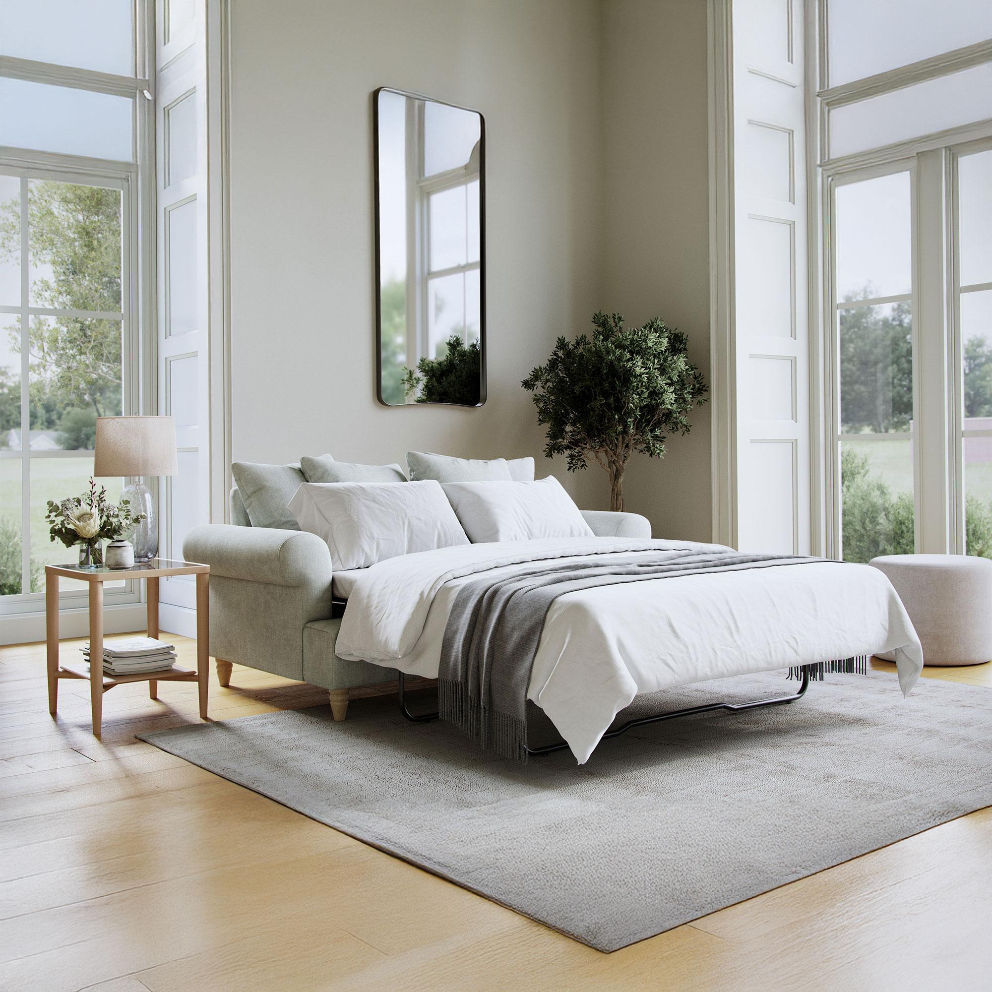 Narva Sofa Bed - 2 Seater - Pull Out - Aqua Fabric