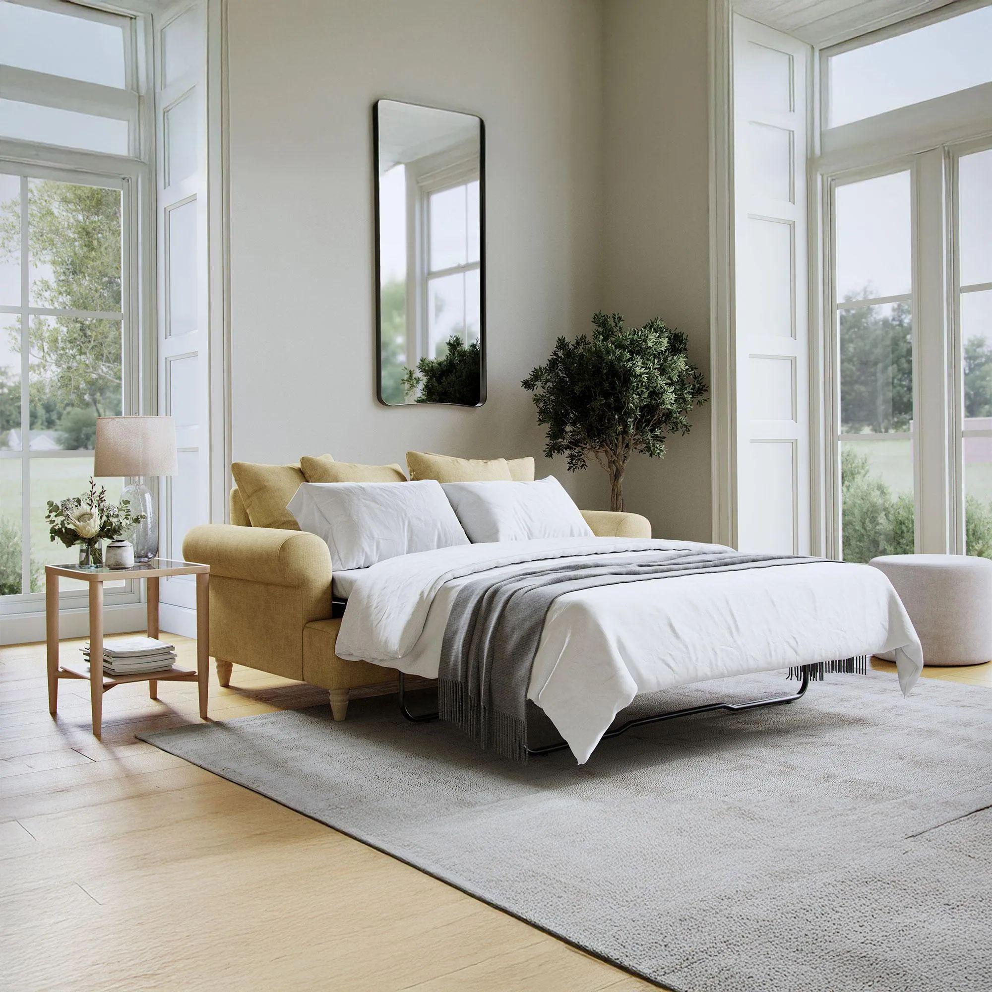 Narva Sofa Bed - 2 Seater - Pull Out - Corn Fabric