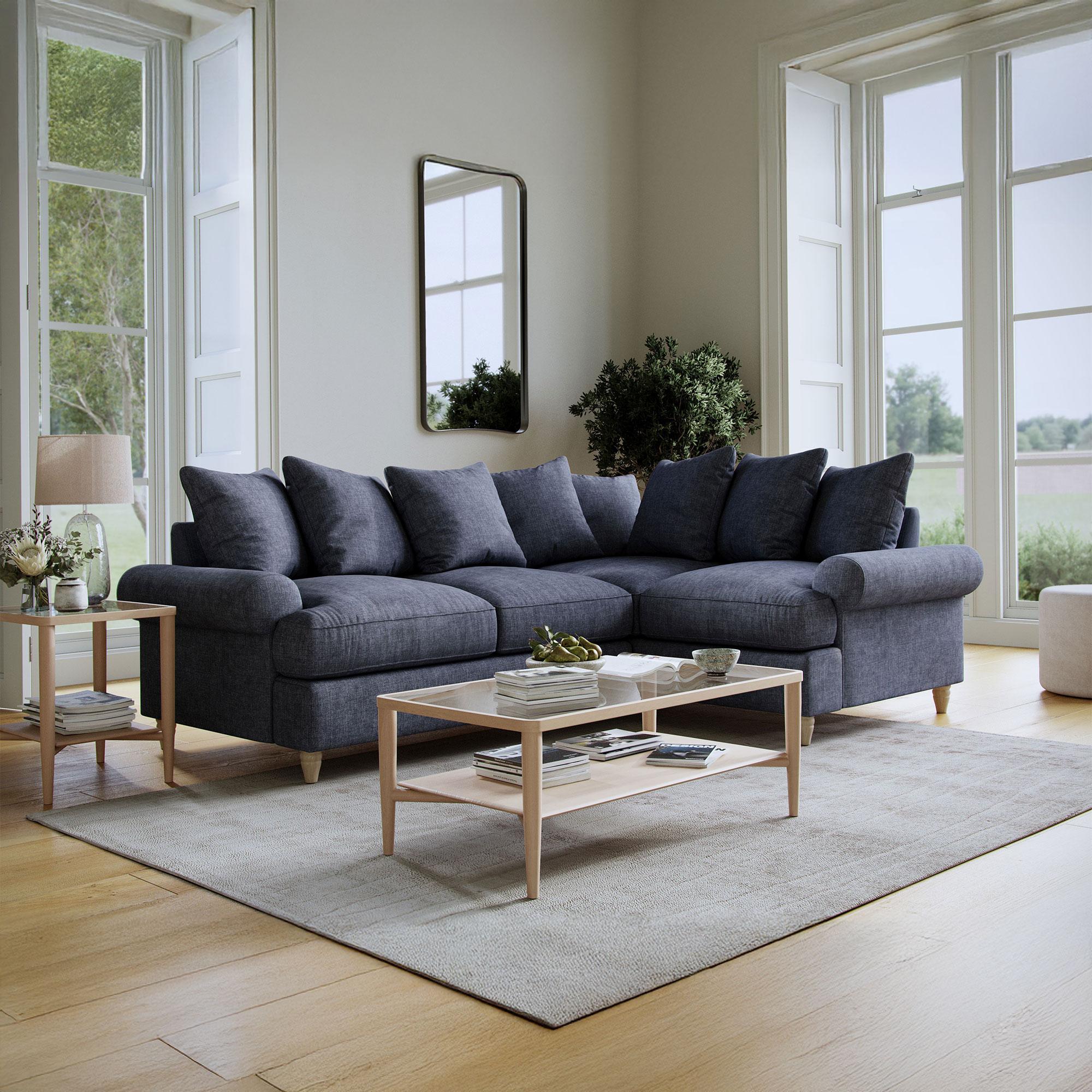 Narva Corner Sofa - 2 Corner 1 - Denim Fabric