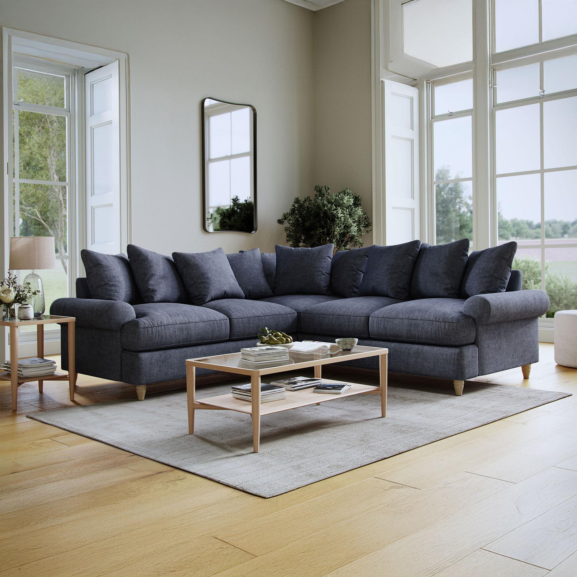 Narva Corner Sofa - 2 Corner 2 - Denim Fabric