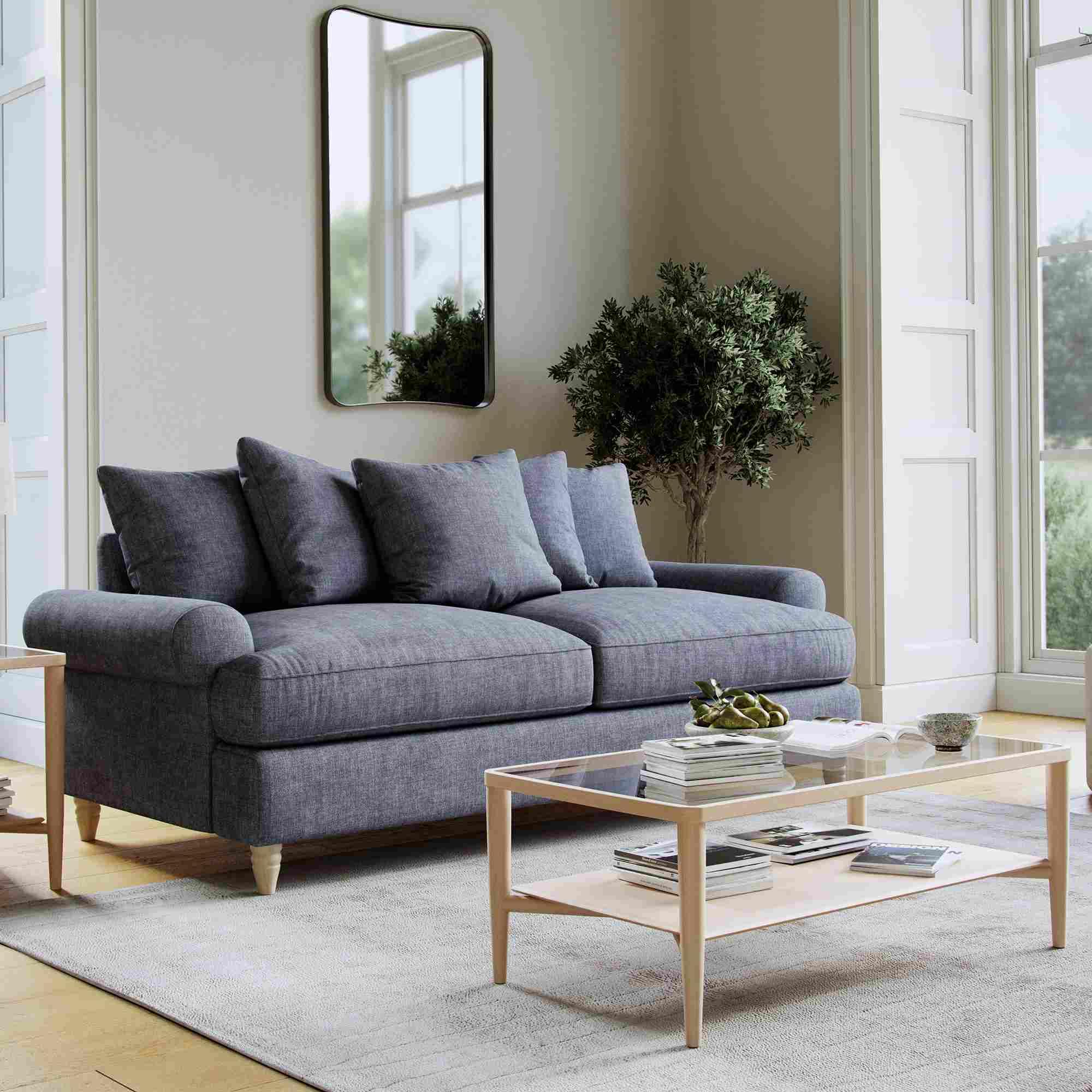 Narva Sofa - 2.5 Seater - Denim Fabric