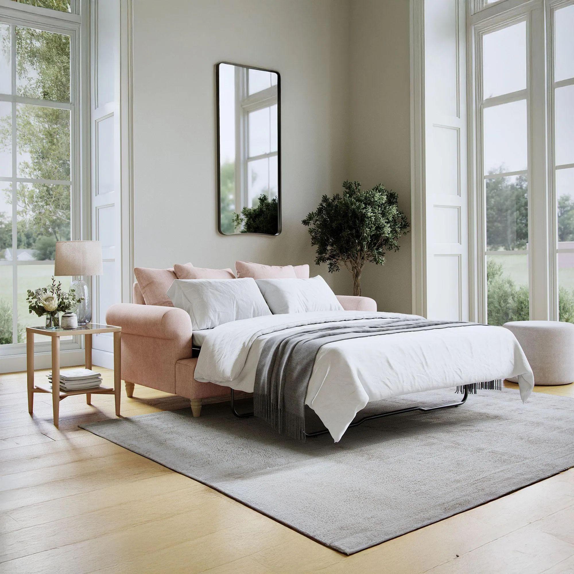 Narva Sofa Bed - 2 Seater - Pull Out - Pastel Fabric