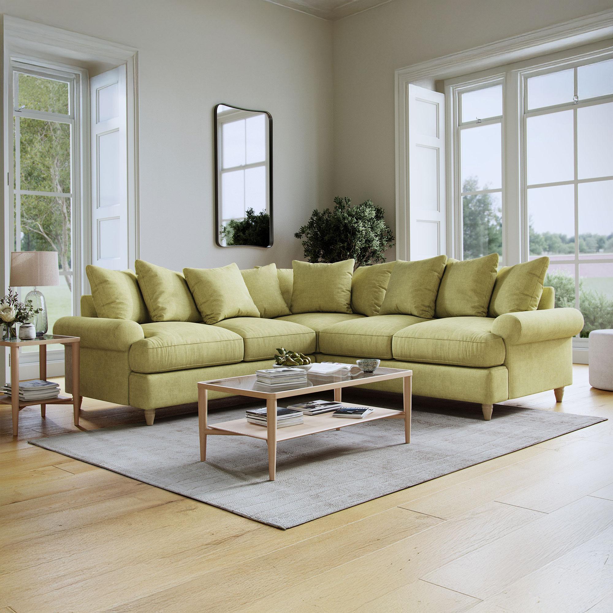 Narva Corner Sofa - 2 Corner 2 - Sage Fabric