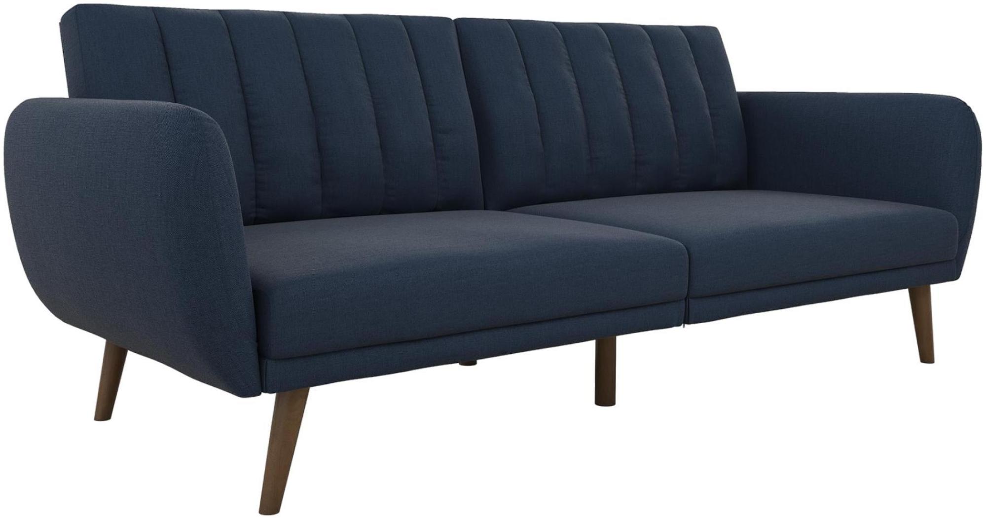Novogratz Brittany Futon Sofa Bed - Navy Linen - 2115629NUK