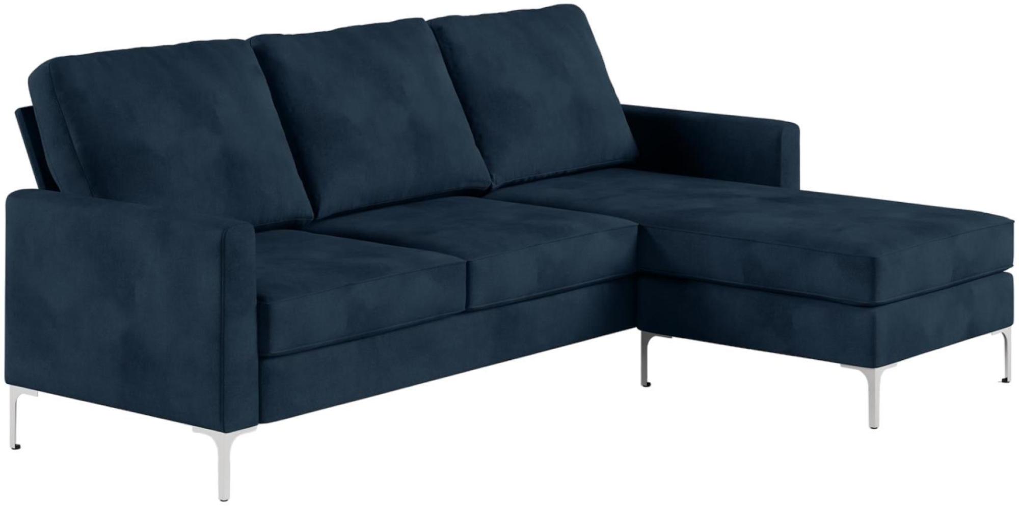 Novogratz Chapman Sectional Sofa - Blue Velvet - DA037SEC-BLUK