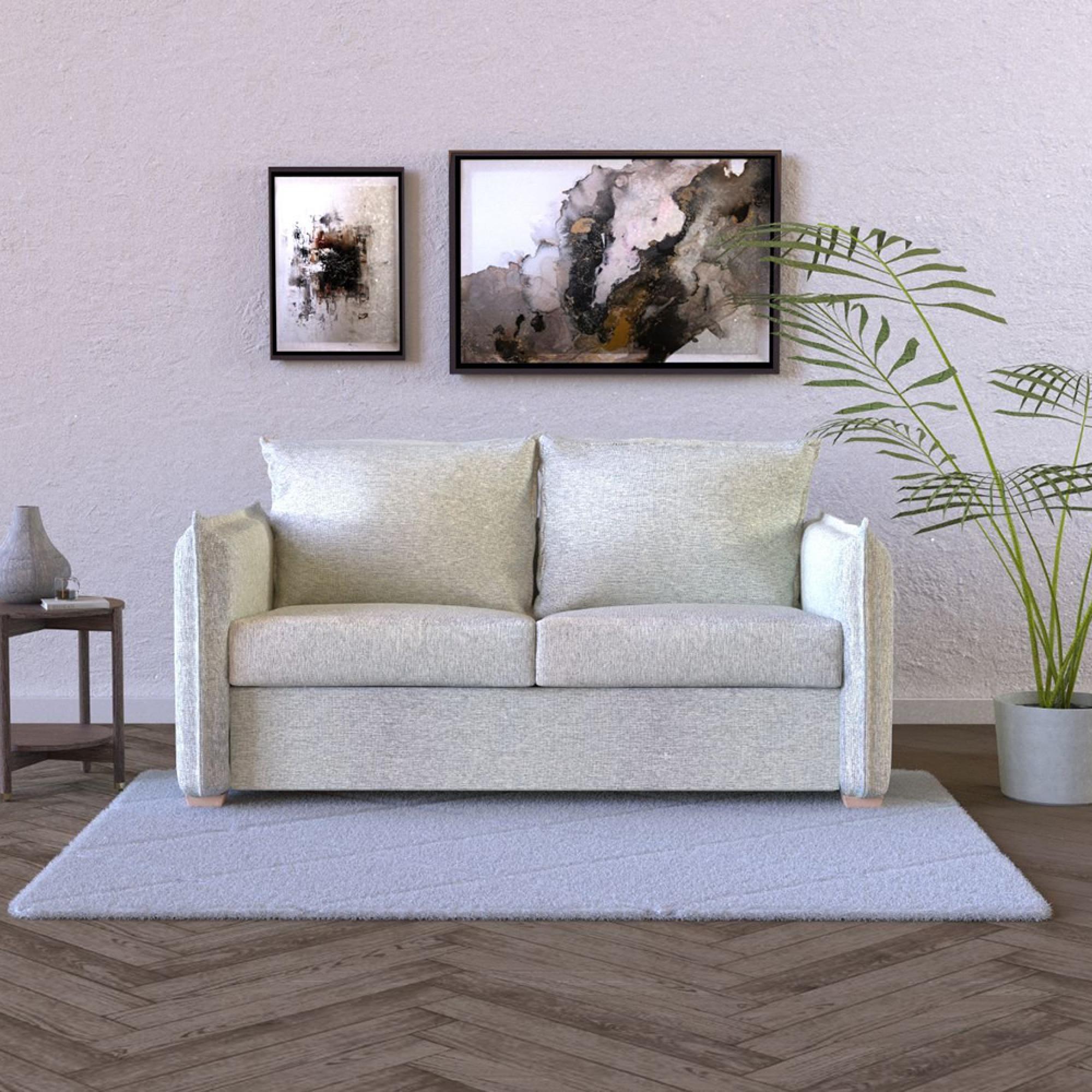 Oliver Sofa Bed - Piero Spring Fabric - 2 Seater