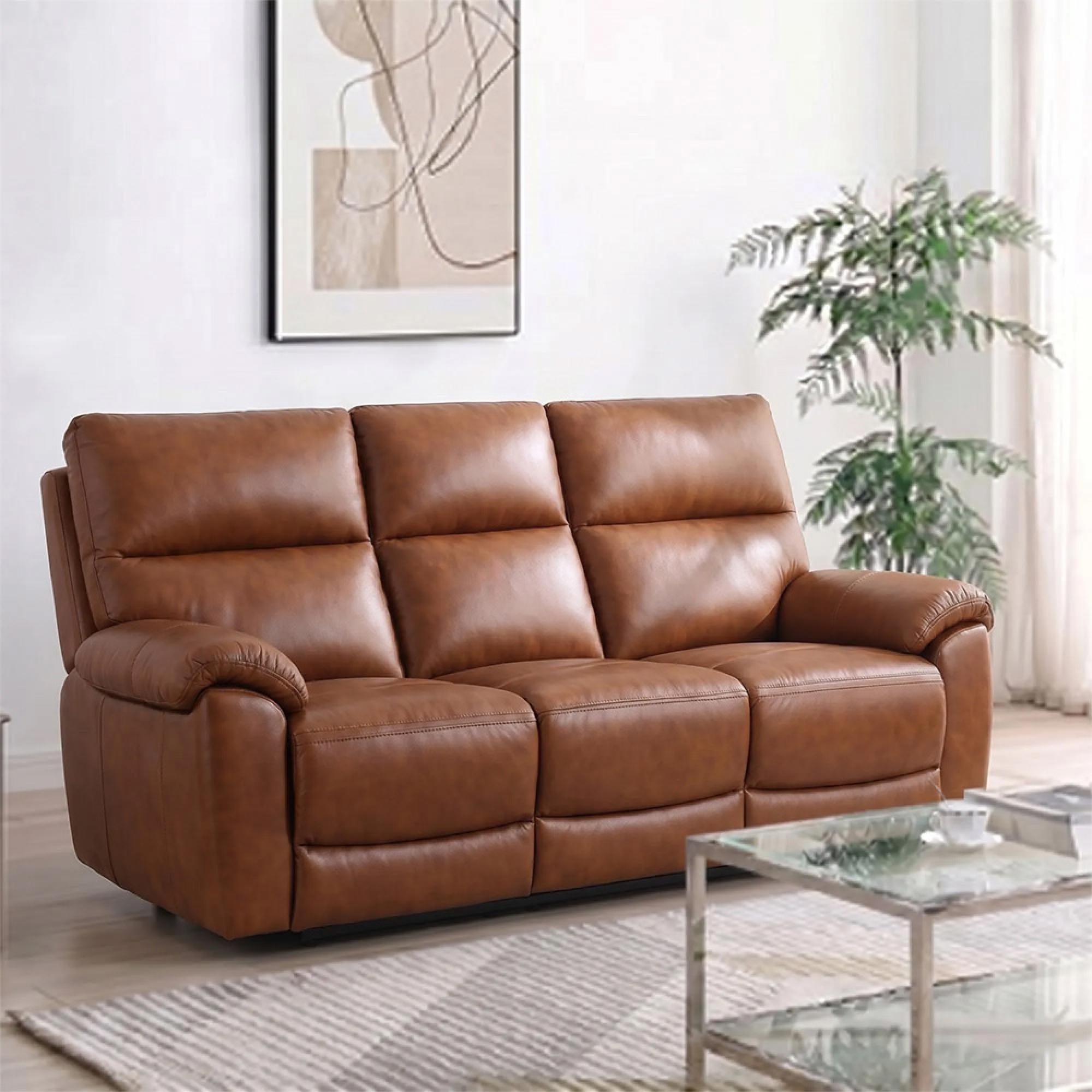 Rocco Sofa - Saddle Leather - 3 Seater