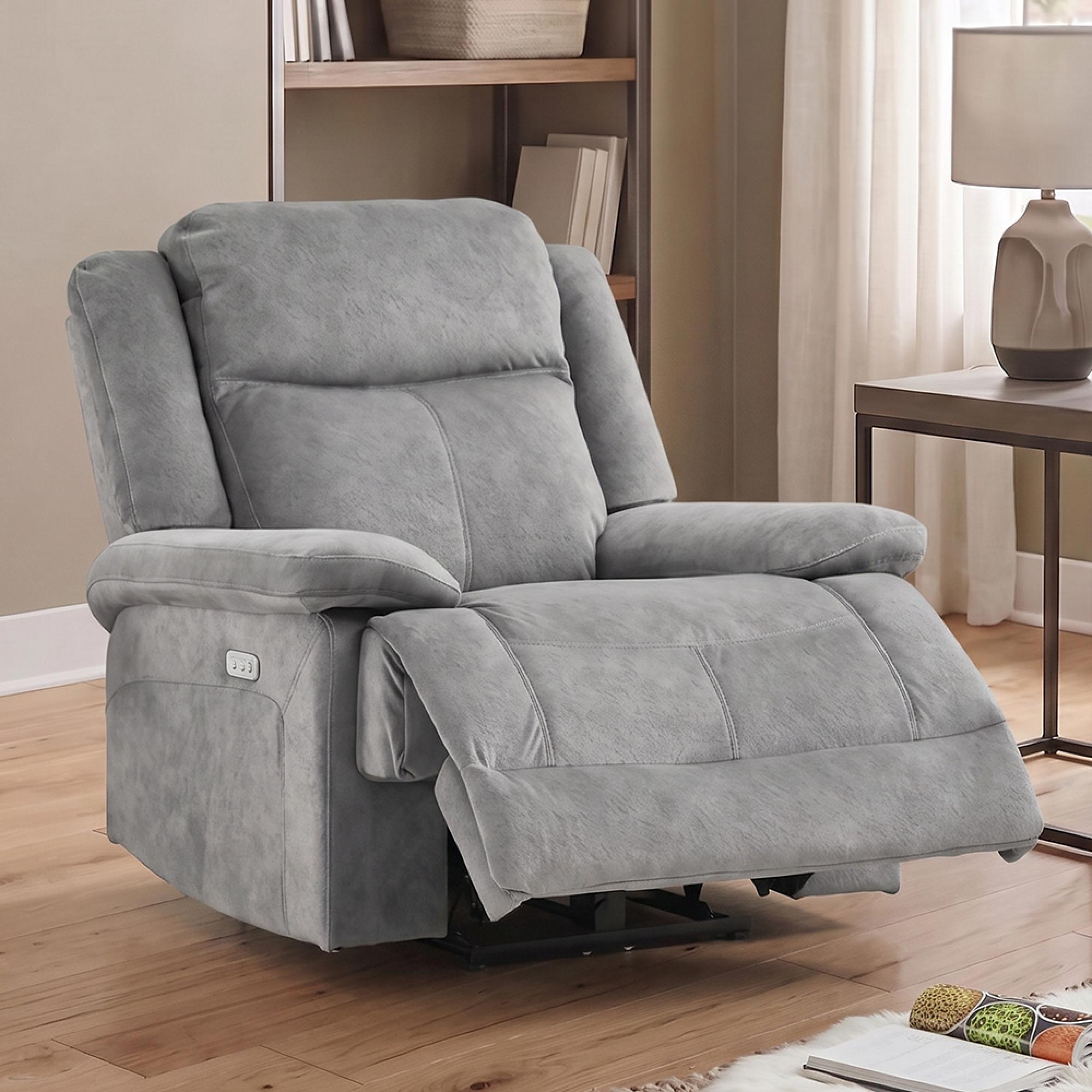 Rockport Electric Recliner Armchair - Dusk - Fabric