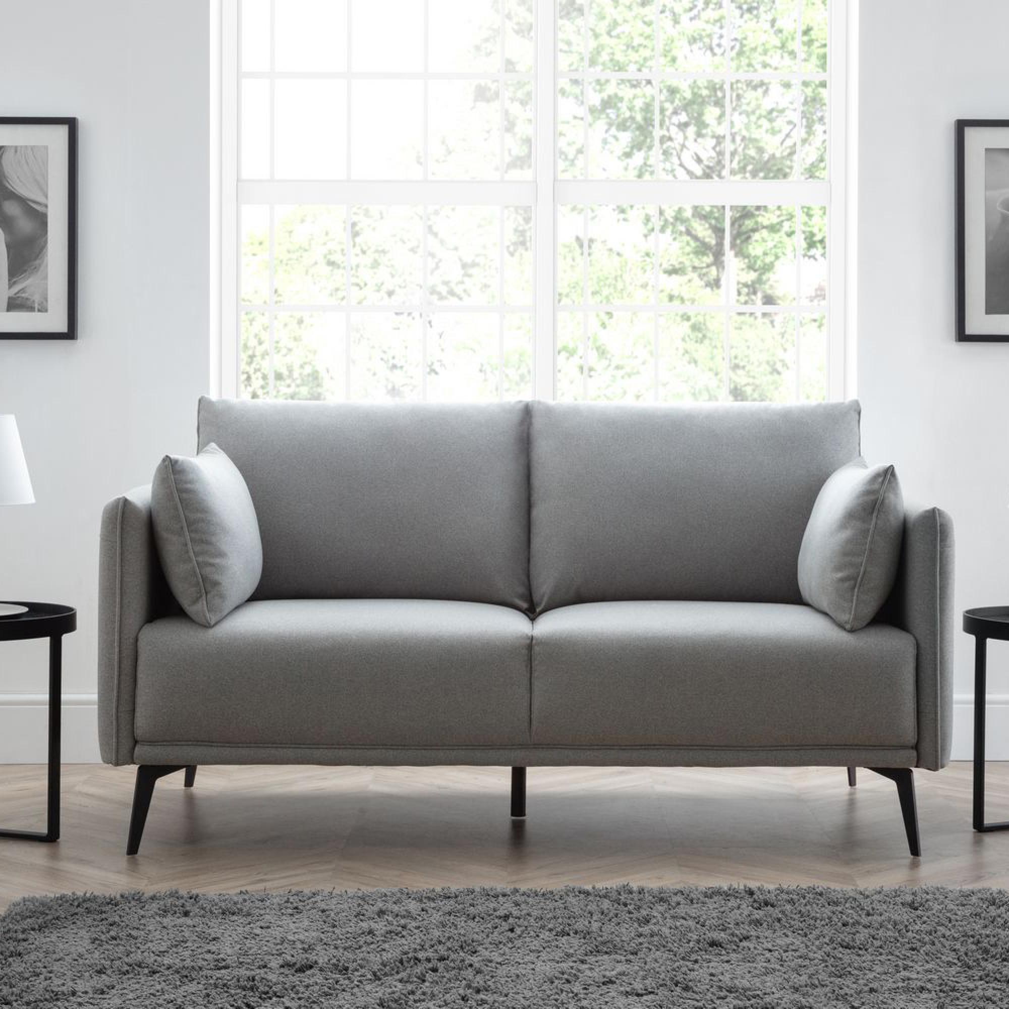 Rohe Sofa - 2 Seater - Grey Fabric