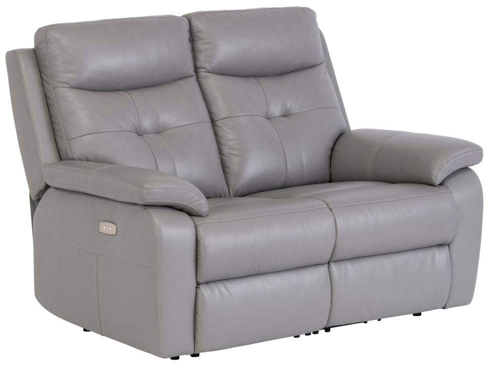 Sophia Sofa - 2 Seater - Electric Recliner - Grey Leather