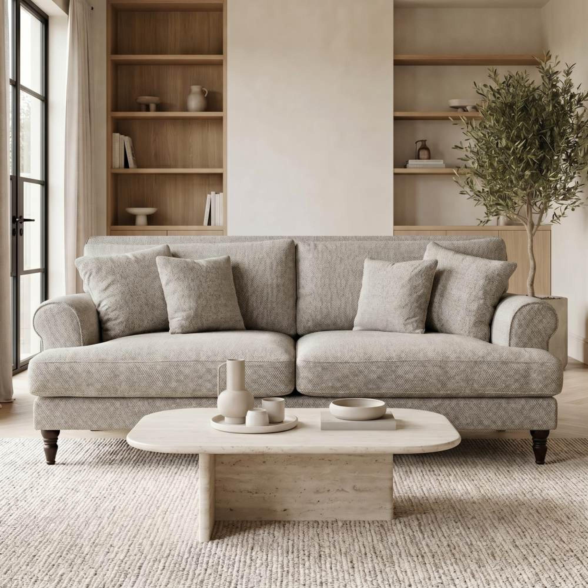 Summer Sofa - Grey Fabric - 3 Seater