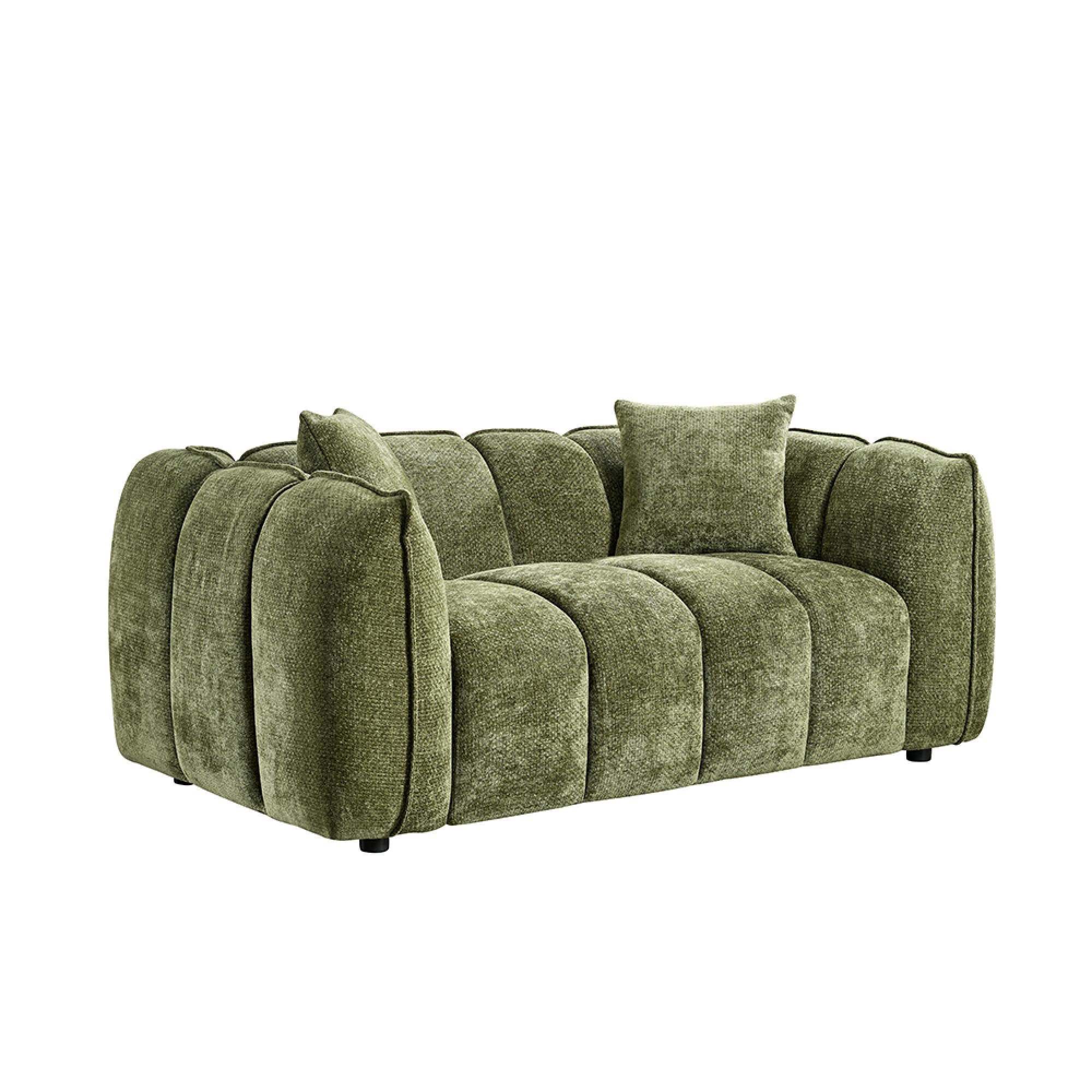 Venice Sofa - Green Fabric - 2 Seater