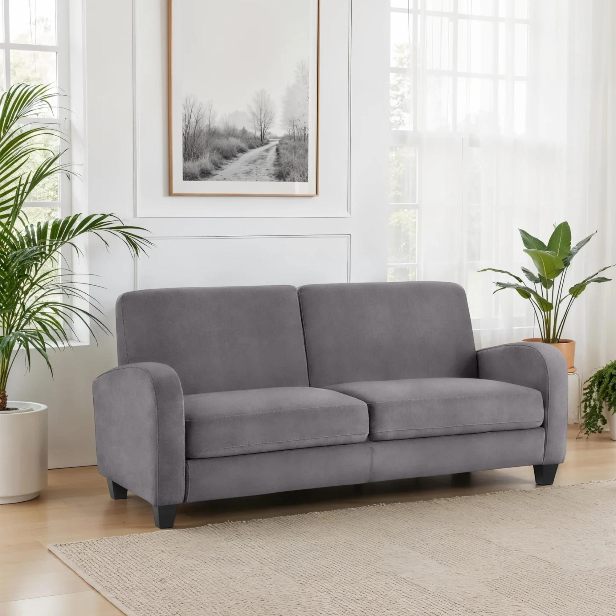 Vivo Grey Fabric Sofa - 3 Seater