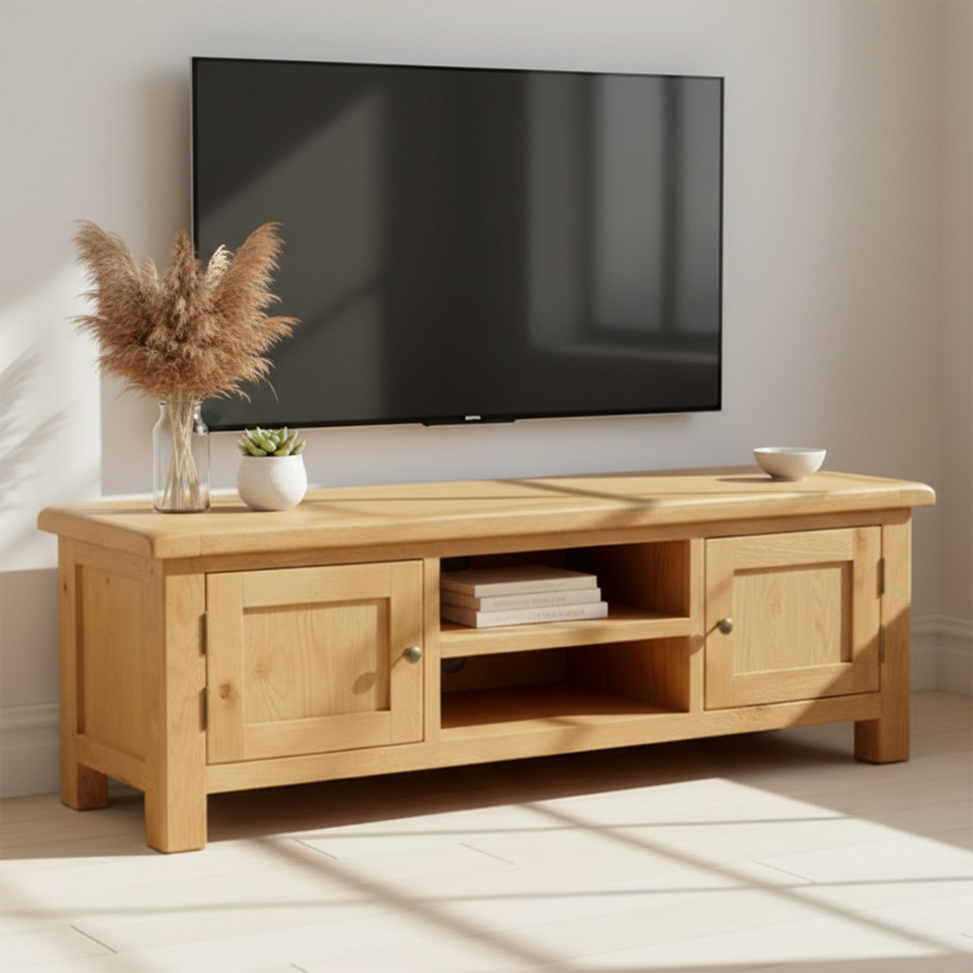 Salisbury Premium TV Unit - 2 Door - Oak