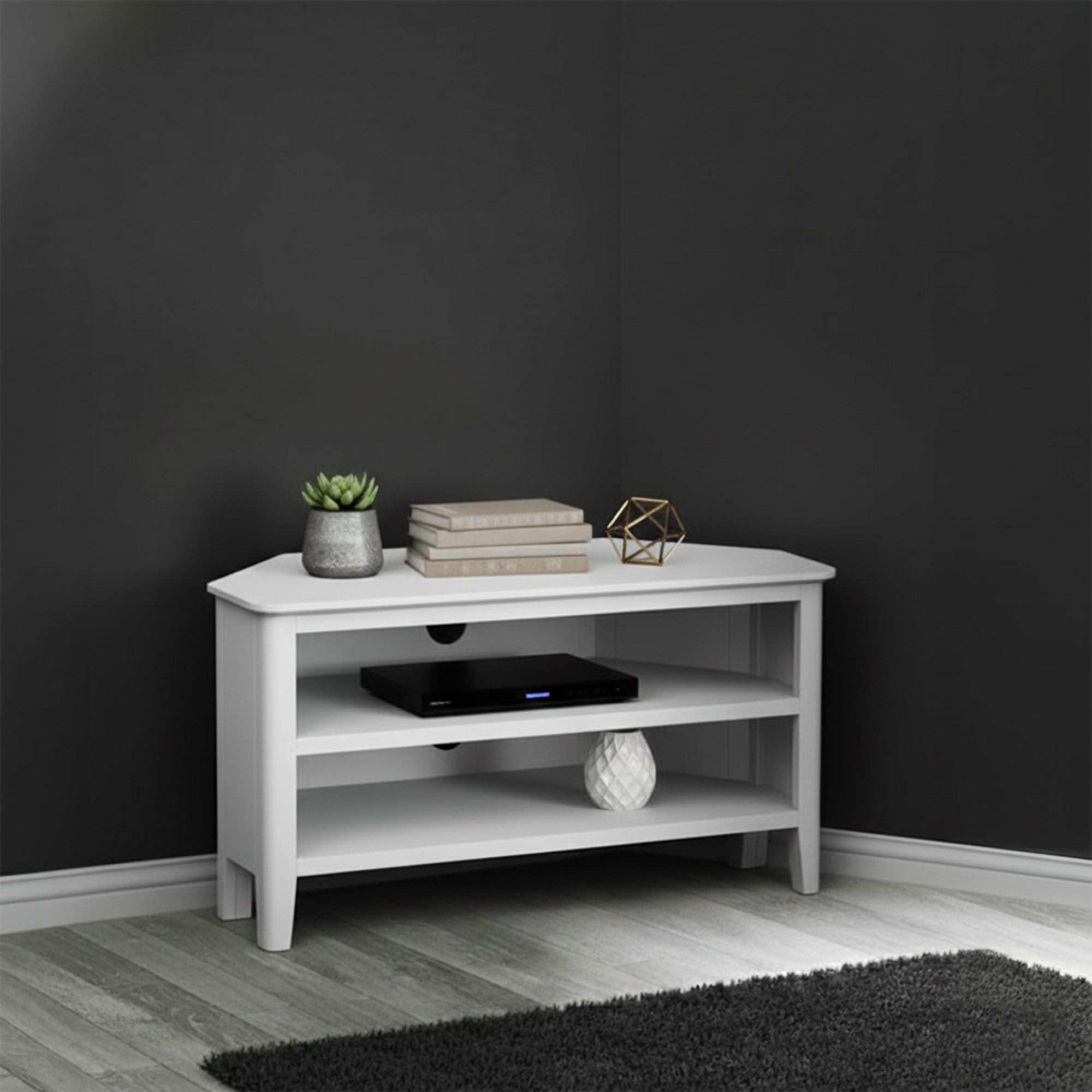 Hampstead Corner TV Unit - White