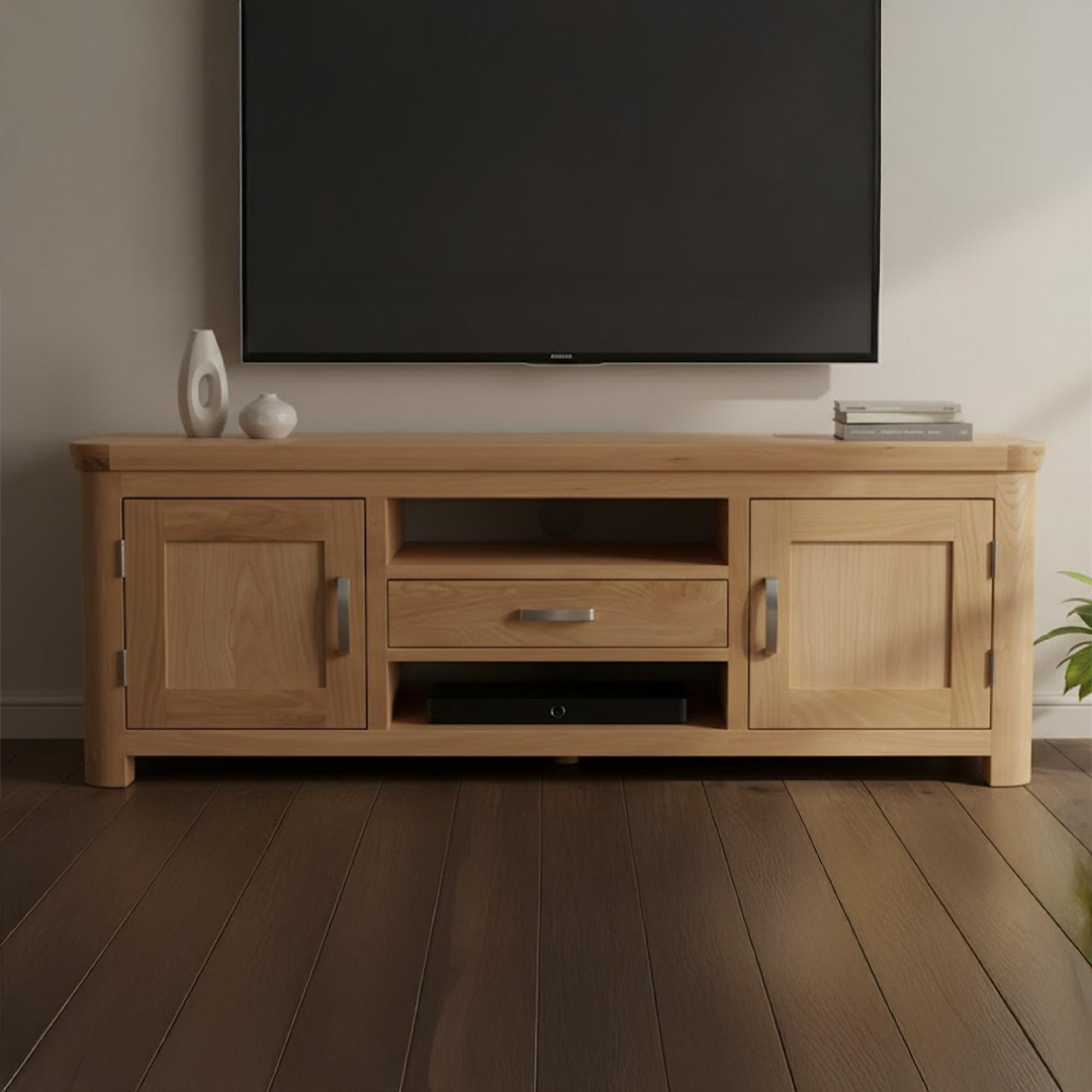 Treviso TV Unit - Storage - Oak