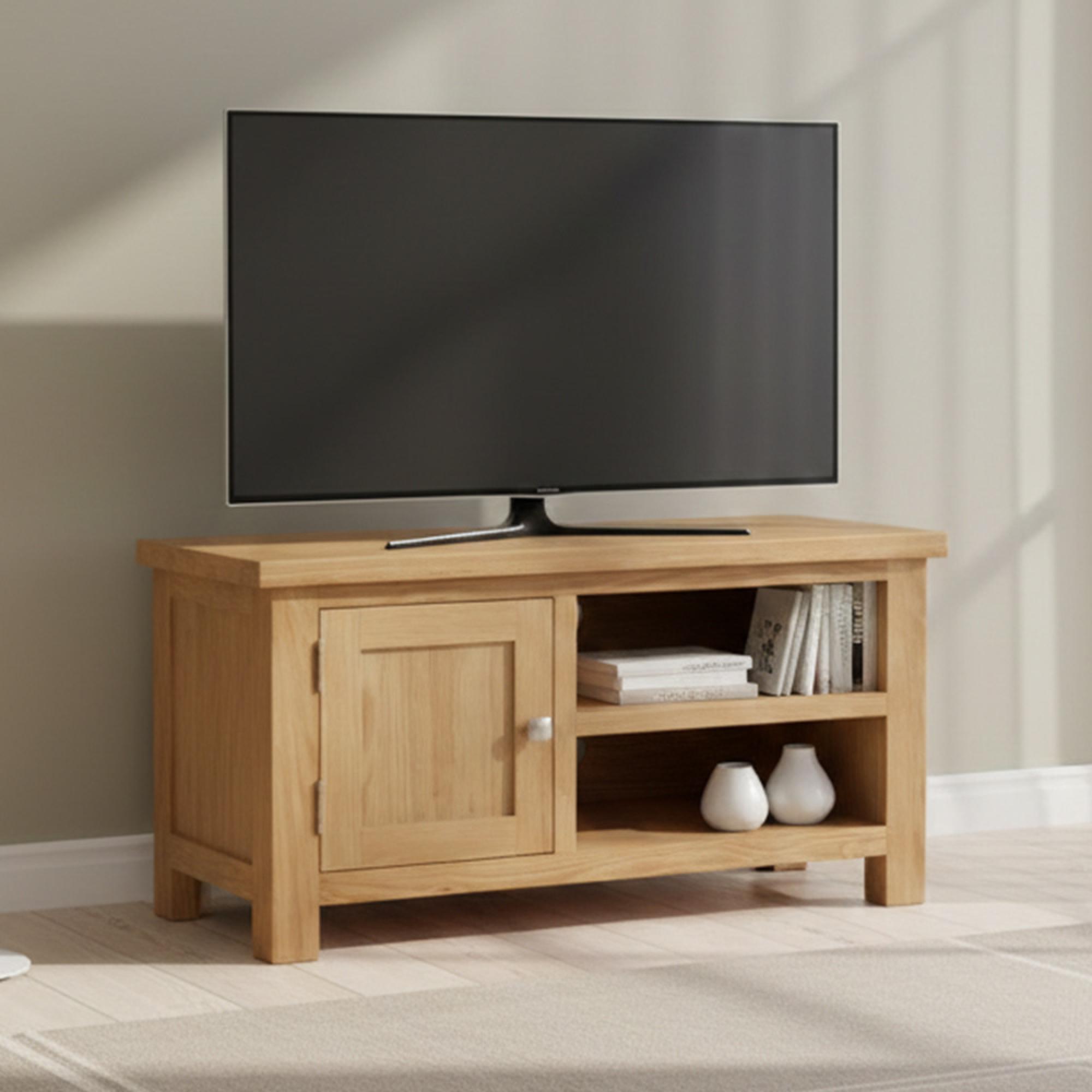 Appleby TV Unit - 1 Door - Small - Oak