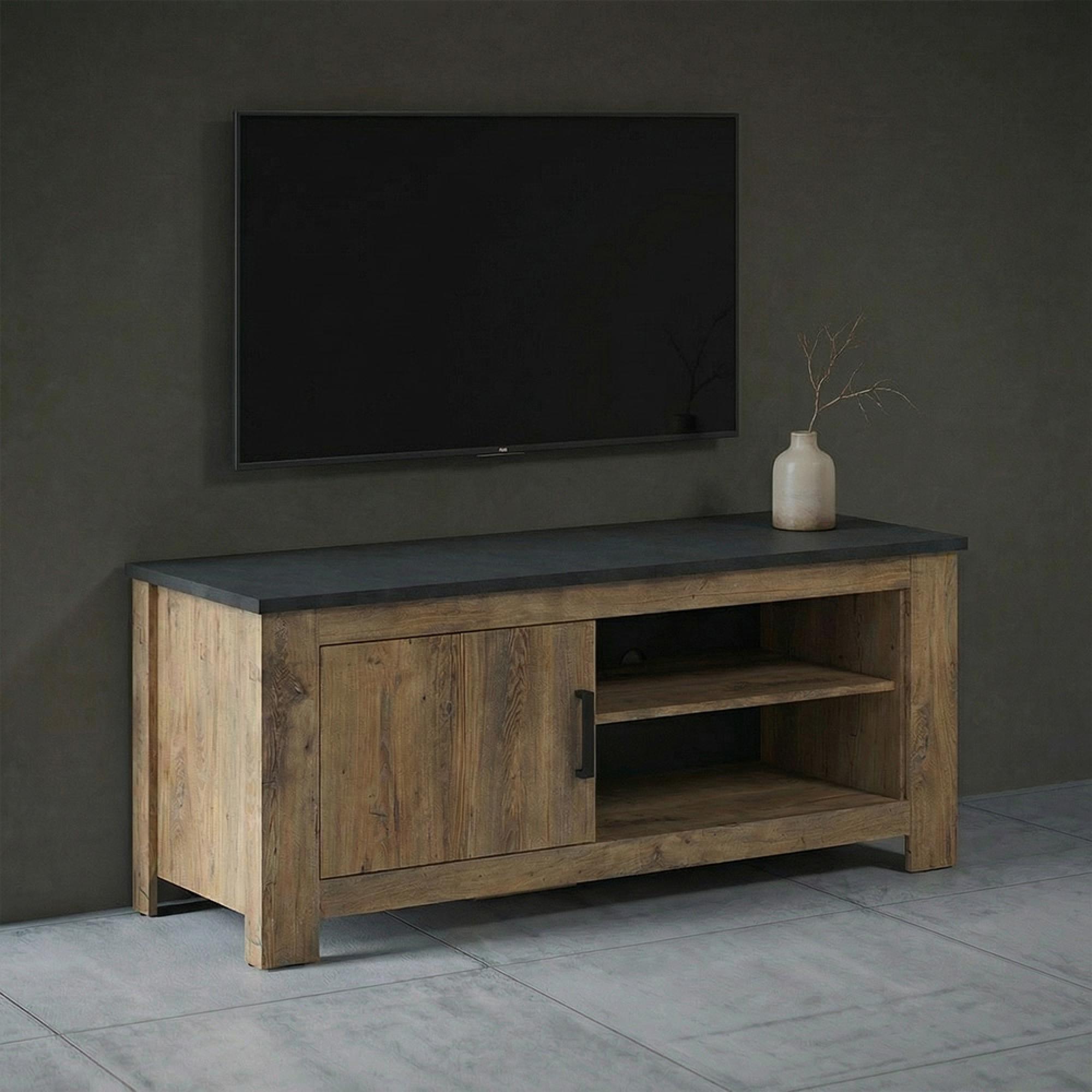 Rapallo TV Unit - 1 Door - 138cm - Oak