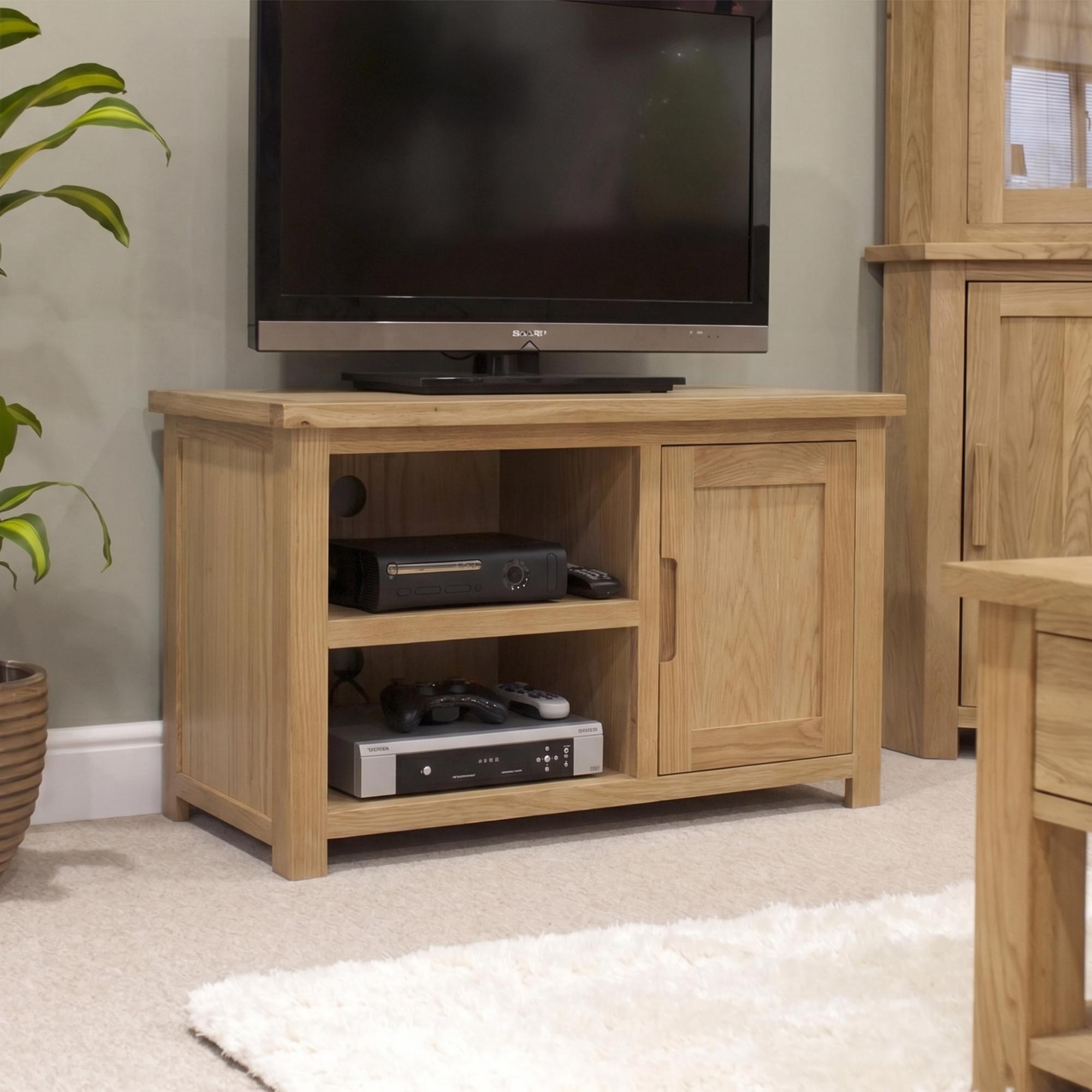 Moderna TV Unit - 1 Door - Oak
