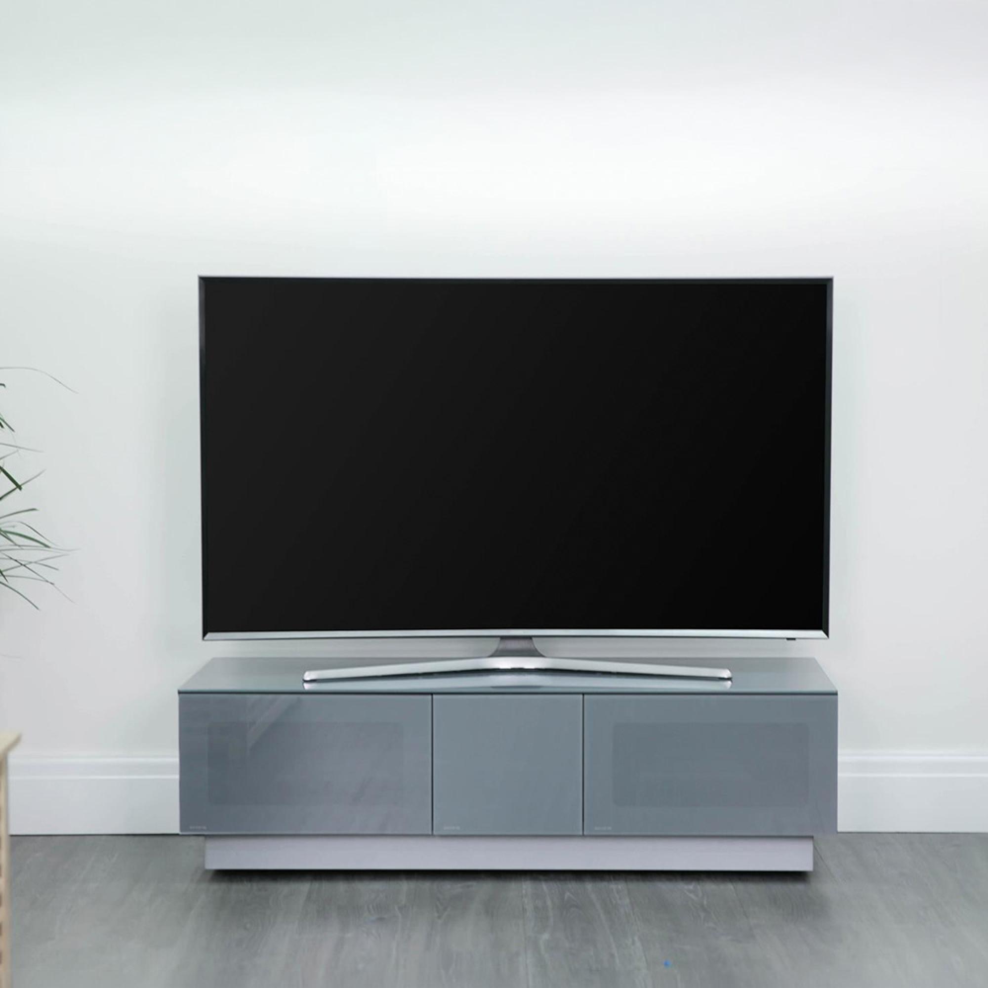 Element TV Stand - Gloss Grey - 125cm - EMTMOD1250-GRY