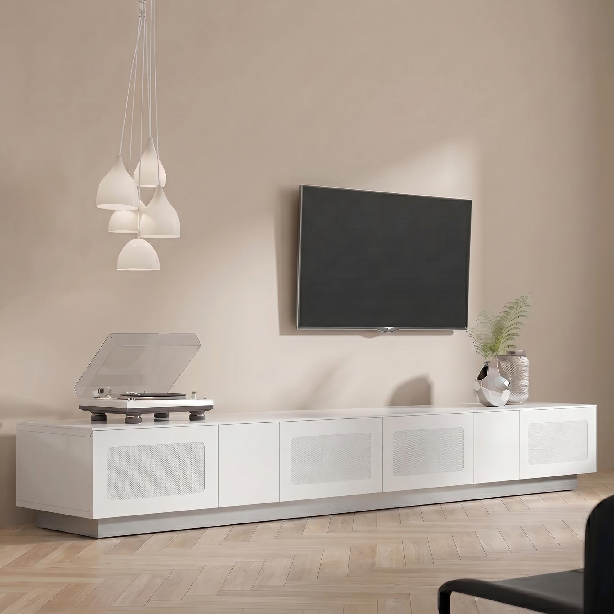 Element TV Stand - Gloss White - 250cm - EMTMOD2500-WHI